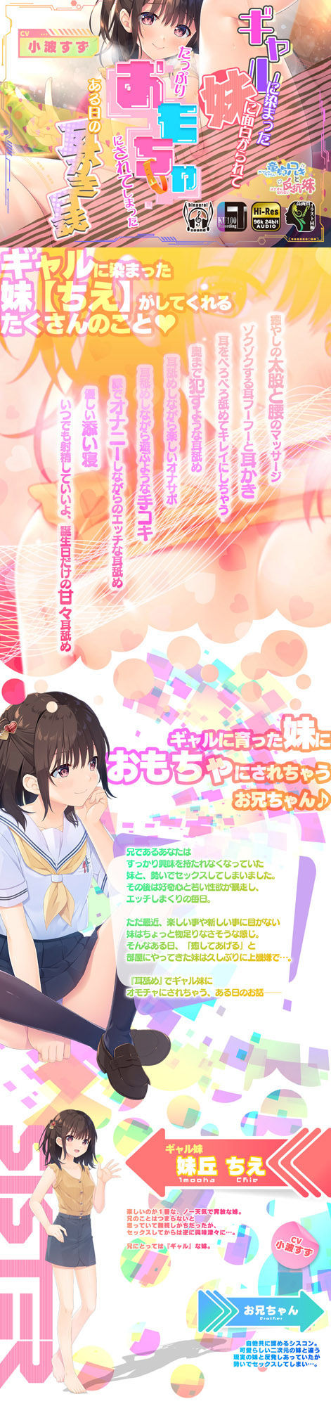 サンプル画像2:ギャルに染まった妹に面白がられてたっぷりオモチャにされてしまったある日の耳かき日誌(Whisp) [d_254901]