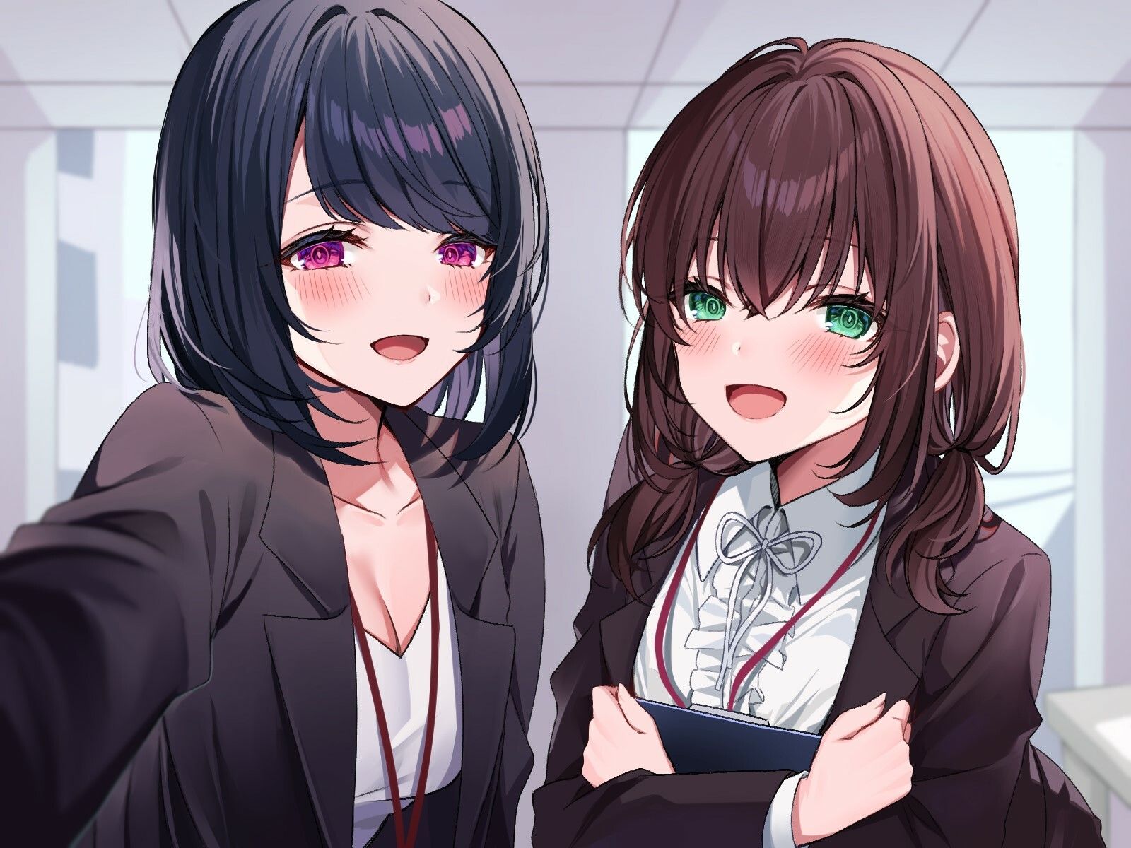 サンプル画像1:【KU100】OLお姉さんタッグに甘えちゃおう！ 3daysバブみインターン♪(Deep；Dahlia) [d_260469]