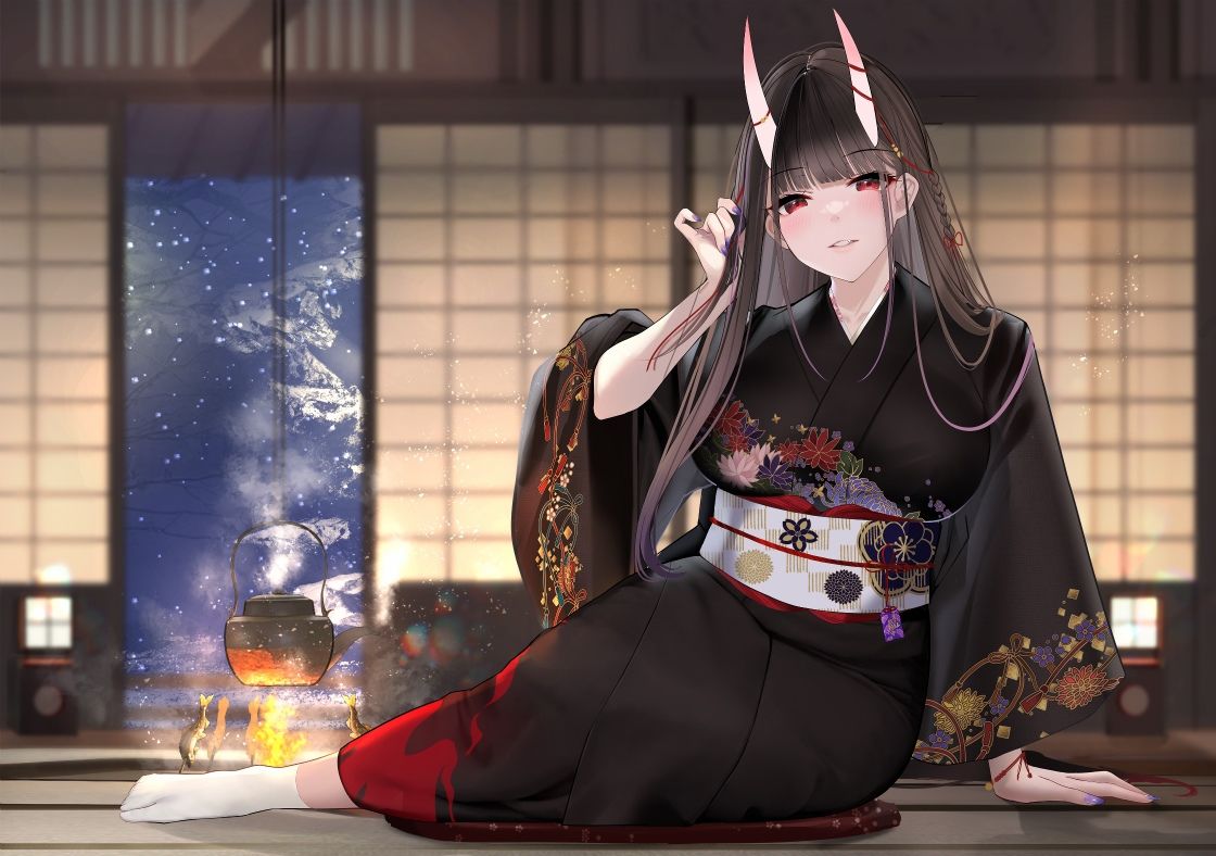 サンプル画像1:【丁寧語えっち】鬼の姉上とあったか全肯定 和譚 〜田舎の山奥で ぜいたく褒められ冬籠り〜(ろんりーわん) [d_262133]