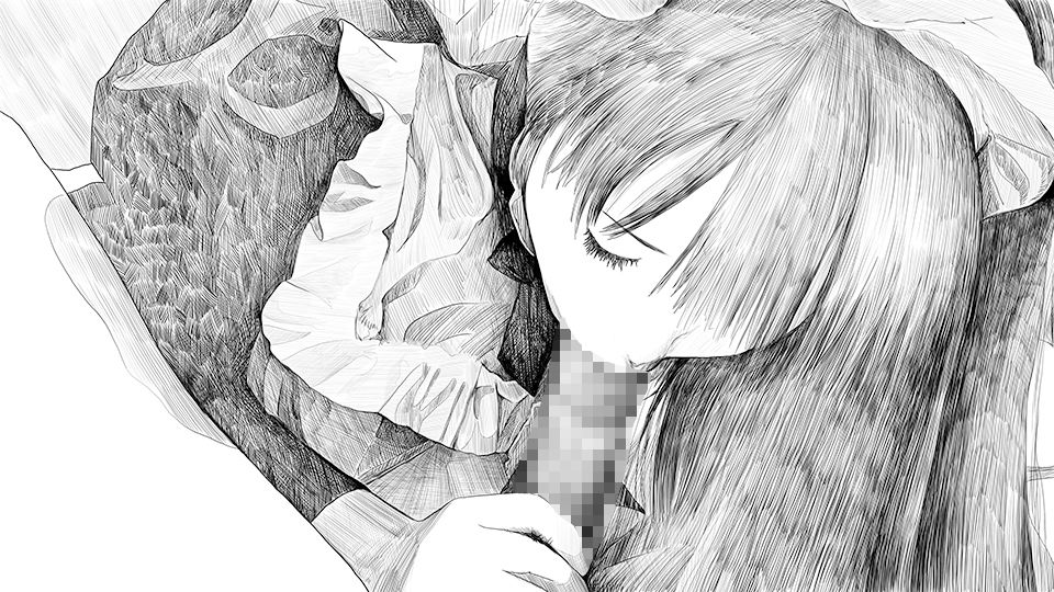 サンプル画像1:メイドさんのフェラチオ(AgeRatum) [d_262337]