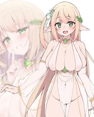 サンプル画像3:静かな森の水浴び場、ちょっとえっちなエルフ娘と二人きり。〜癒しのせせらぎとヒミツの逢瀬、静かな水辺に響く嬌声〜【KU100】(とろとろすたじお) [d_262861]