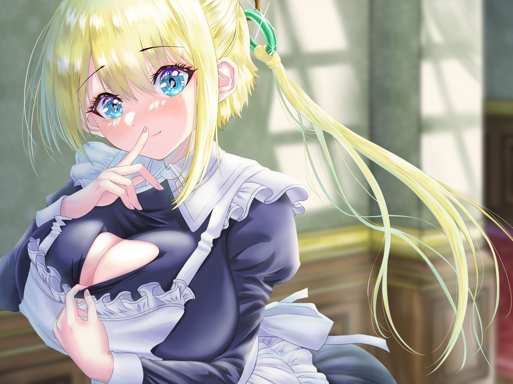 サンプル画像6:甘々で優しいお姉ちゃんな専属メイドに朝から晩まで搾り取られてみませんか？(Atelier Kumaz) [d_262910]