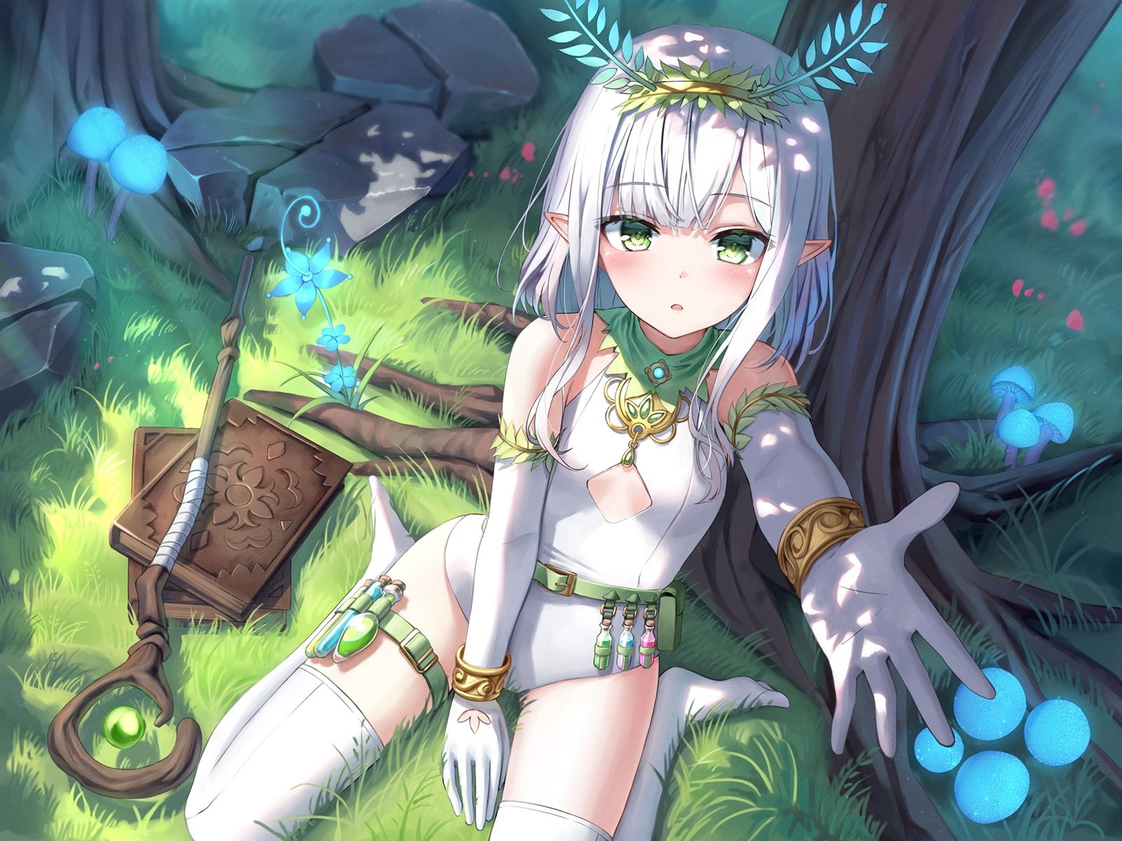 サンプル画像4:【120分】事務的性欲処理してくれる『純愛』ダウナーエルフ従者さん【ロリエルフ】(脳とりがー) [d_264410]