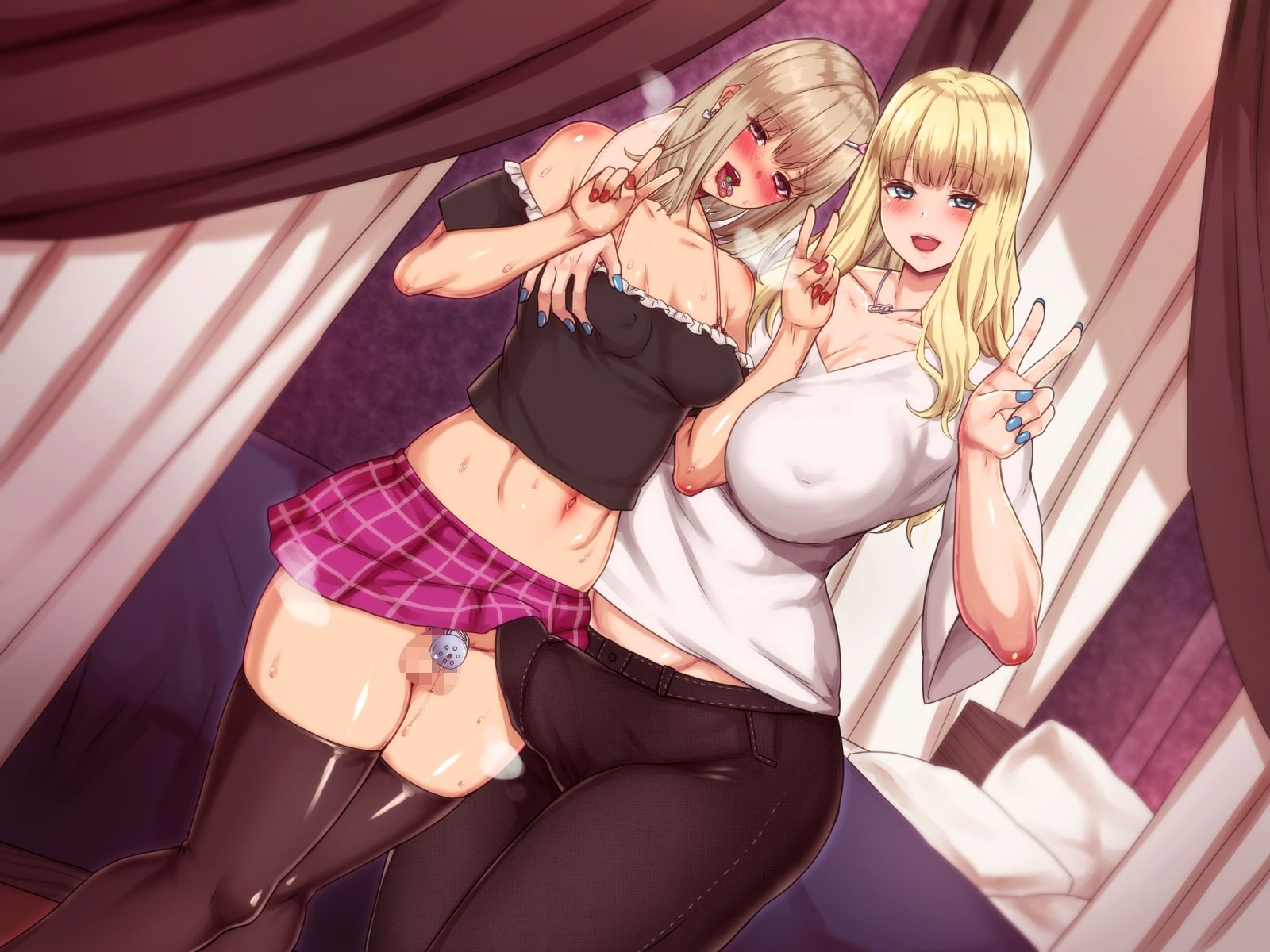 サンプル画像2:ブロンドふたなり留学生のヤク漬け雌堕ちマゾ化Training(ヒット＆アウェイ) [d_264665]