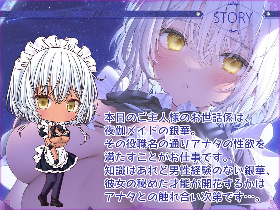 サンプル画像3:瑠璃雪楼の小夜曲 夜伽メイド銀華の痴態【KU100ハイレゾ】(パースペクティブ少女幻奏) [d_264737]