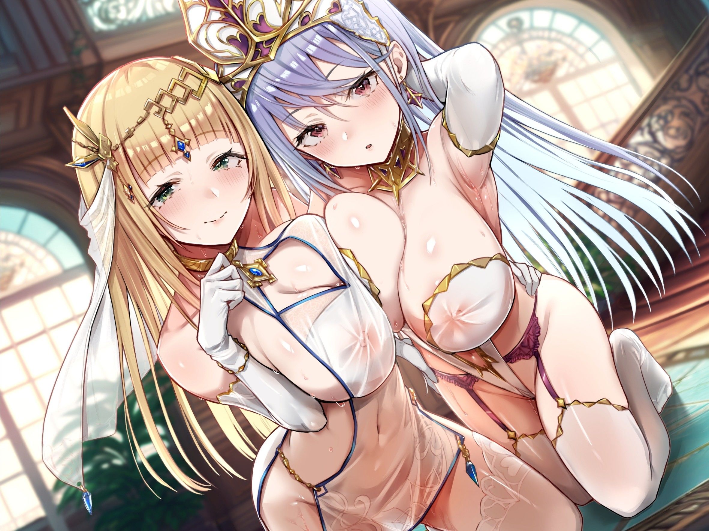 サンプル画像5:【KU100】低音ダウナー聖女と事務的クールな女神官は求婚ラブラブ中出しエッチを望む 〜挿入したら100％惚れさせる魔法のち●ぽ〜【りふれぼプレミアムシリーズ】(スタジオりふれぼ) [d_264821]