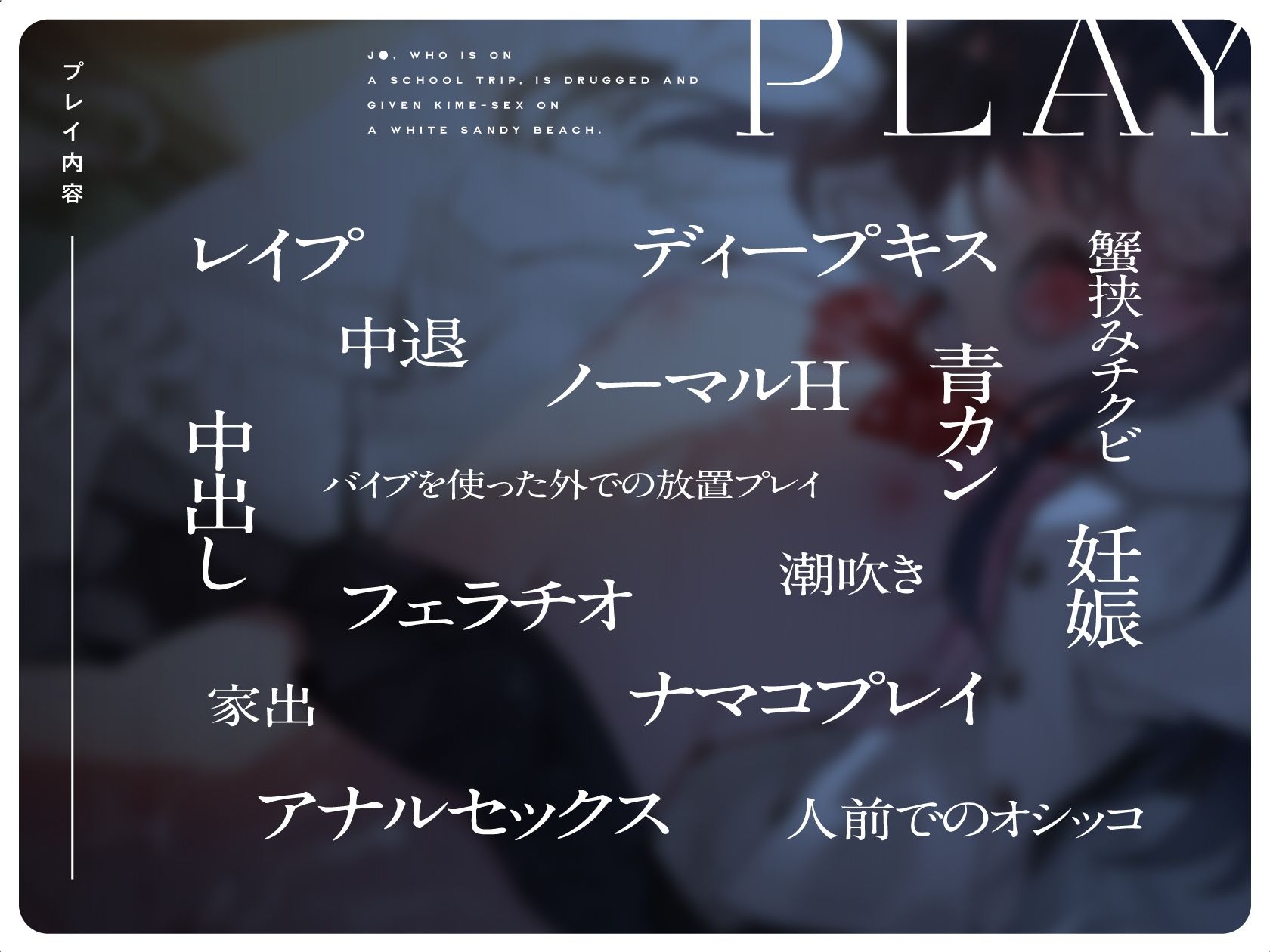 サンプル画像3:修学旅行中のJ〇に薬を●ませて白い砂浜でキメセク三昧(RAV) [d_265177]