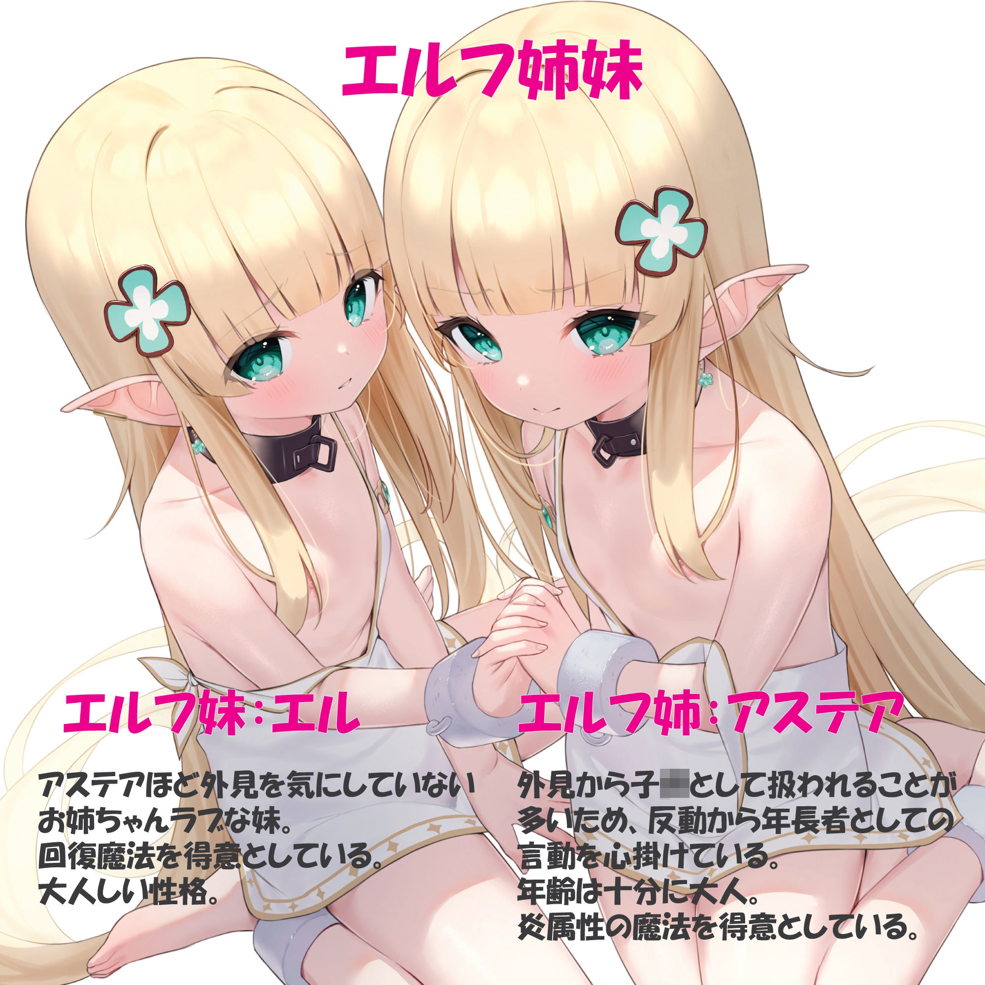 サンプル画像4:【おほ声エルフ姉妹】エルフ双子姉妹と発情媚び媚びエロ交尾。魔法使いなのに魔法を使うと発情しちゃうエルフ双子姉妹と種付けエロエロ交尾。(にゃんこフェチ) [d_265749]