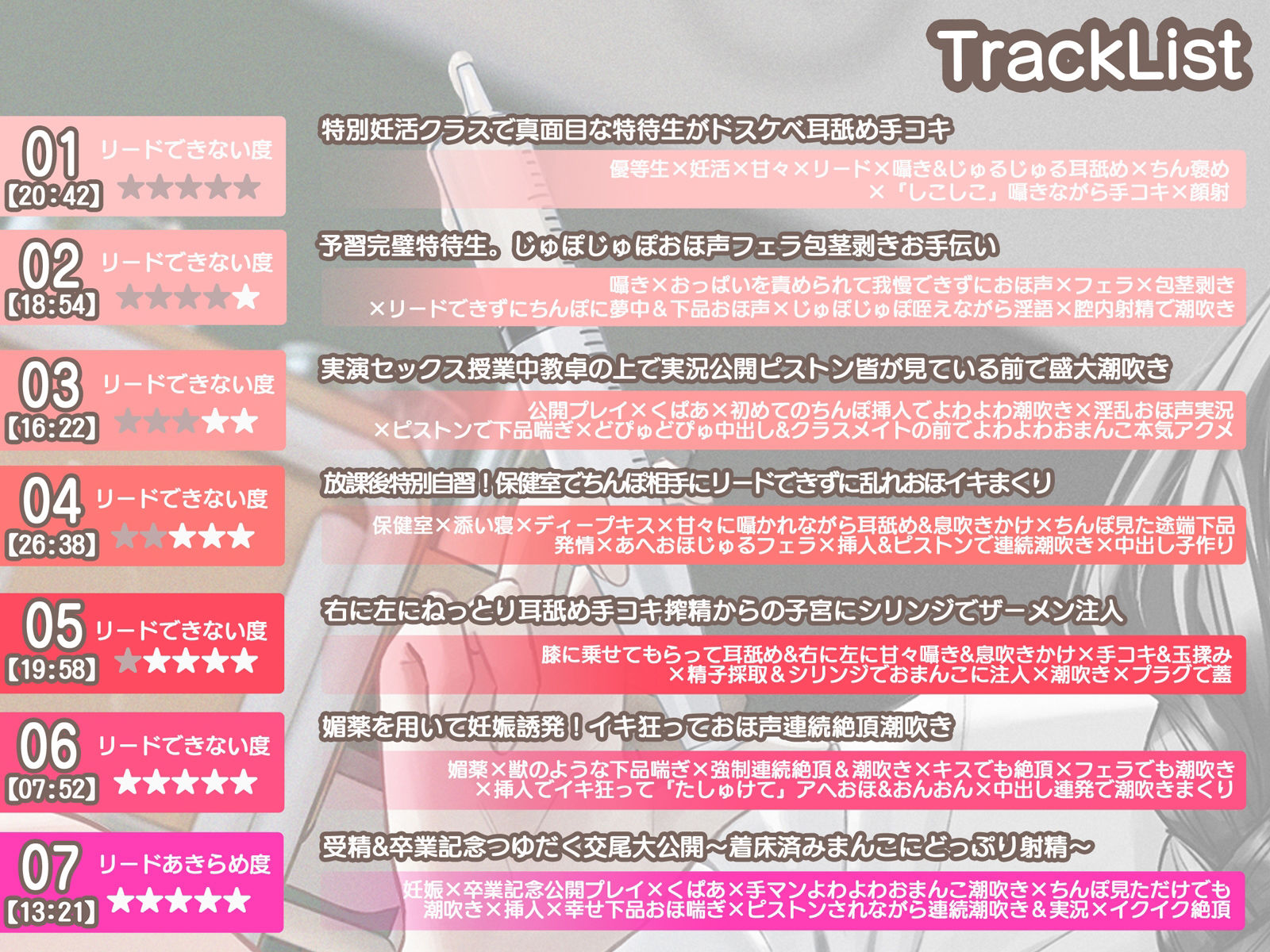 サンプル画像5:【オホ声】妊活教室〜かわいくリードしたかった特待生まどかの全敗北オホ声録〜(BBQ-TIME) [d_267610]