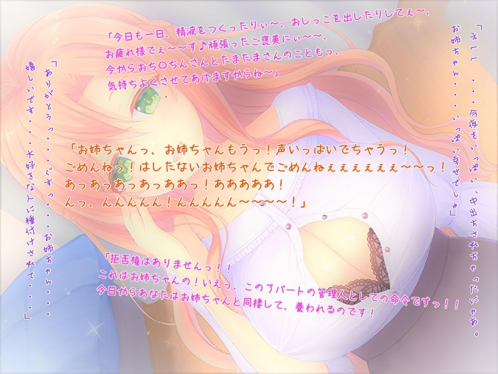 サンプル画像3:褒めてくれる管理人さんの耳舐め甘やかしセックス【フェラチオ手コキ限界オタク大暴走お姉ちゃん】【KU100】(スタジオスモーク) [d_267906]