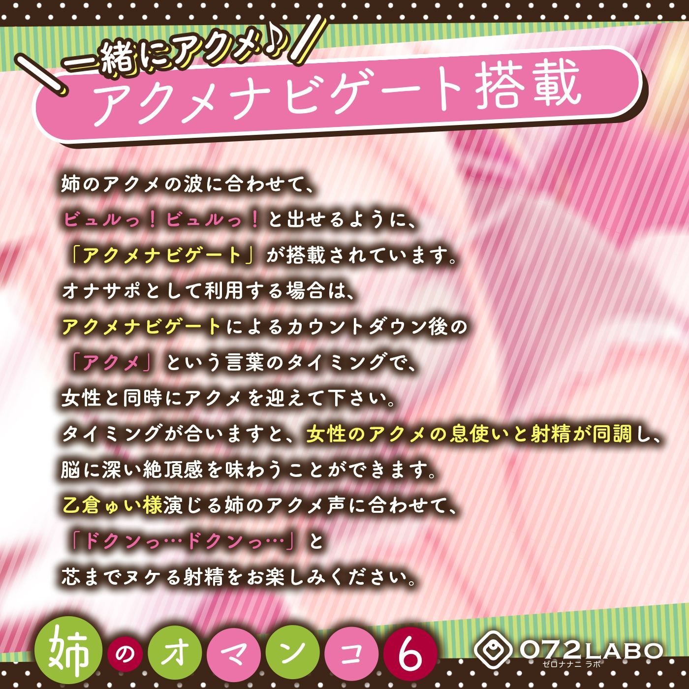 サンプル画像2:「風俗で年下の女の子を予約してお店で会ったら姉だったけどお金も払ってるのでシてもらった」姉のオマンコ6〜姉弟だから大丈夫〜【アクメナビゲート搭載】(072LABO) [d_268317]