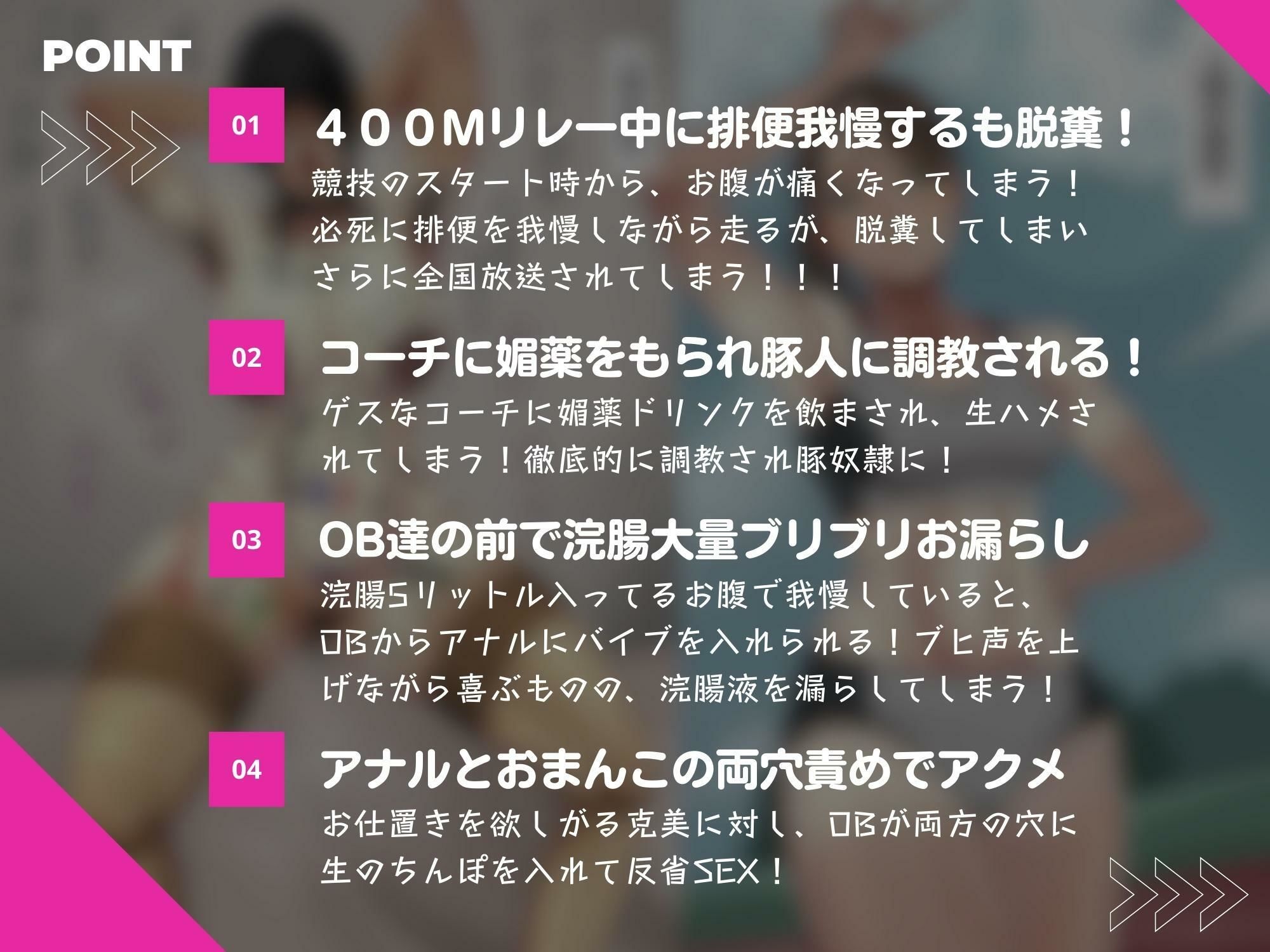 サンプル画像3:陸上部のエースはマゾ豚奴●〜全国大会で脱糞したら豚人間に！〜(ドM女史団) [d_268676]