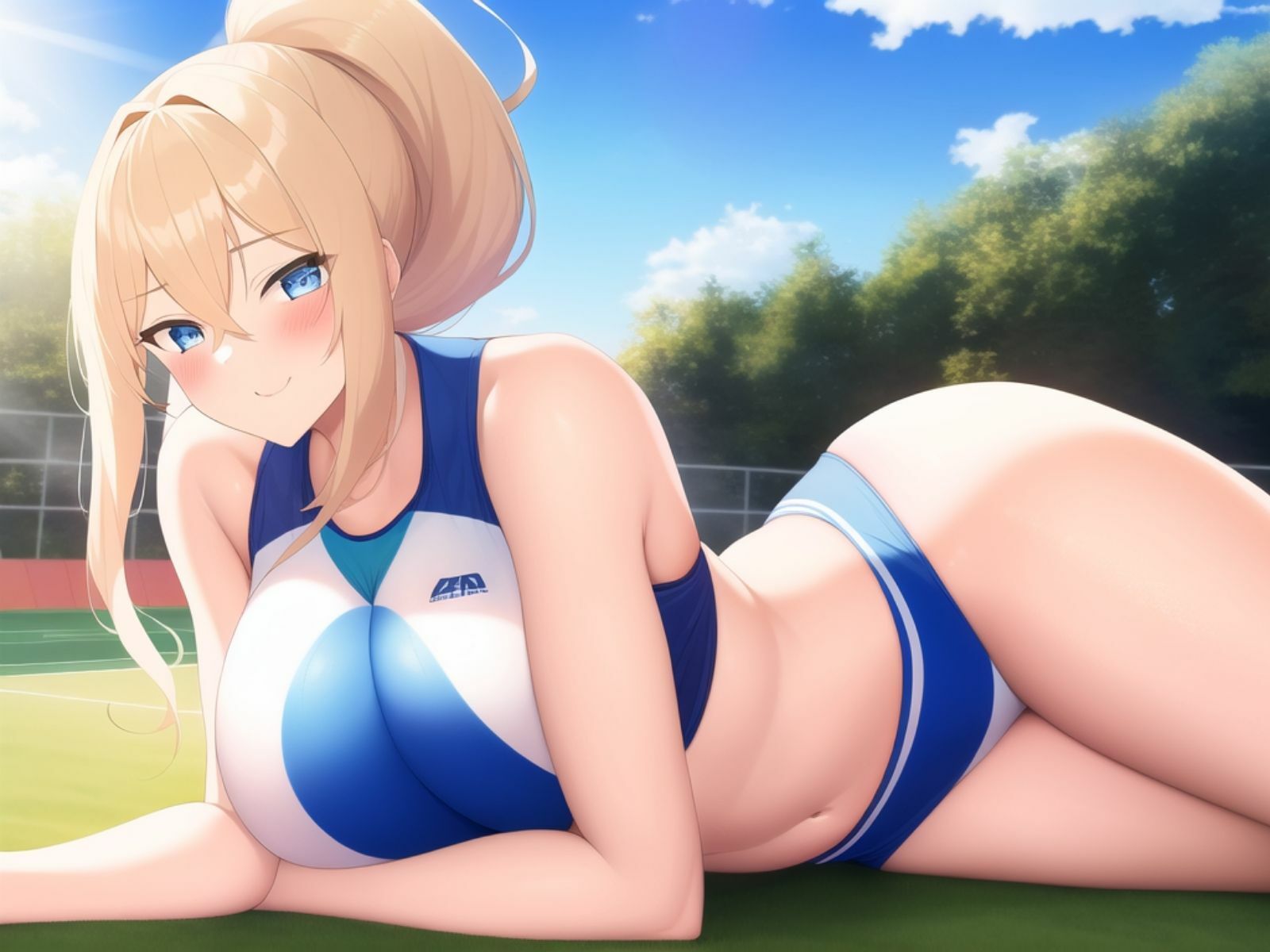 サンプル画像5:【陸上女子×ヤリマン】陸女のヤリマン先輩は童貞おちんぽが食べたい♪〜憧れの陸上部女子は隠れヤリマン！？〜【＃秒ヌキショート同人】(Rの消失) [d_269378]