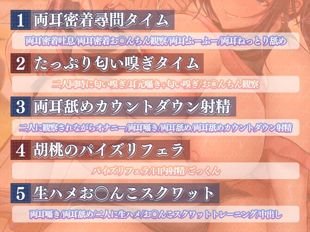 サンプル画像3:エッチなお姉さん達の両耳舐めお〇んちんお仕置きトレーニング(ひだまりみるくてぃ) [d_270718]