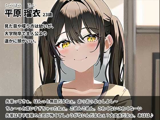 サンプル画像1:ロリ後輩年下上司に罵倒＆オナニー指示されるマゾ豚な僕(ADACHIK) [d_271029]