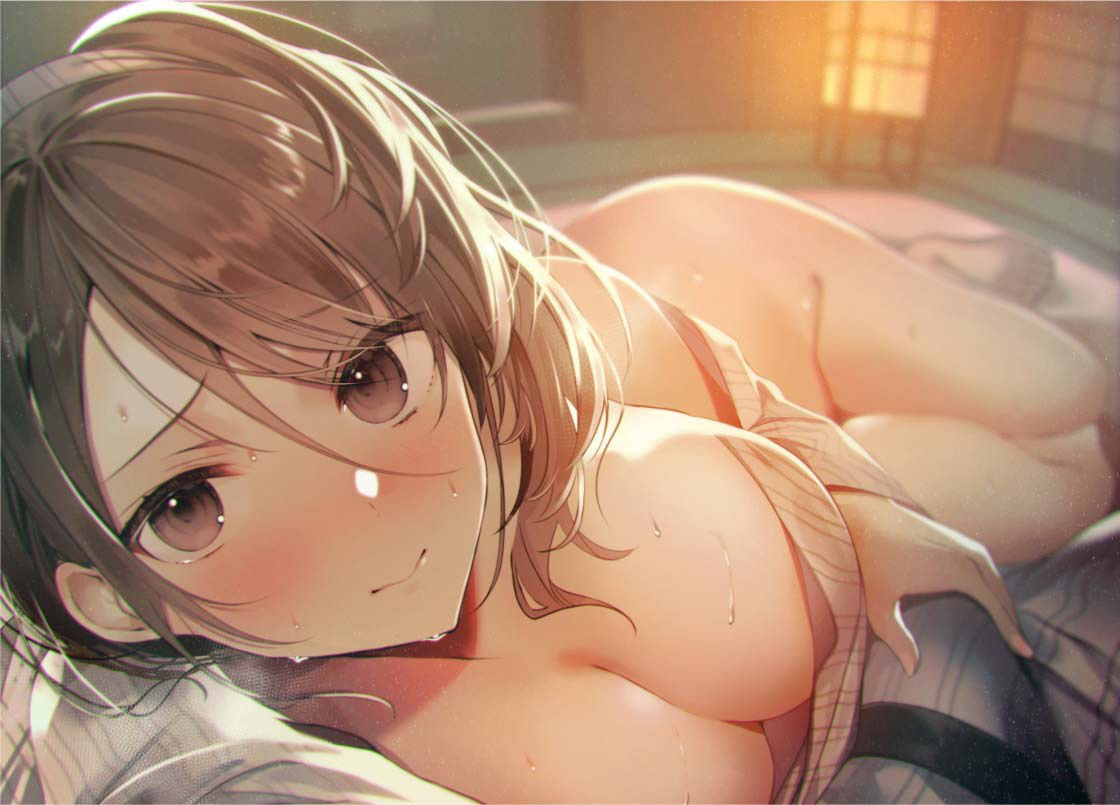 サンプル画像1:大好き連呼！浴衣彼女と耳元囁き密着えっち【フォーリーサウンド】(テグラユウキ) [d_271334]