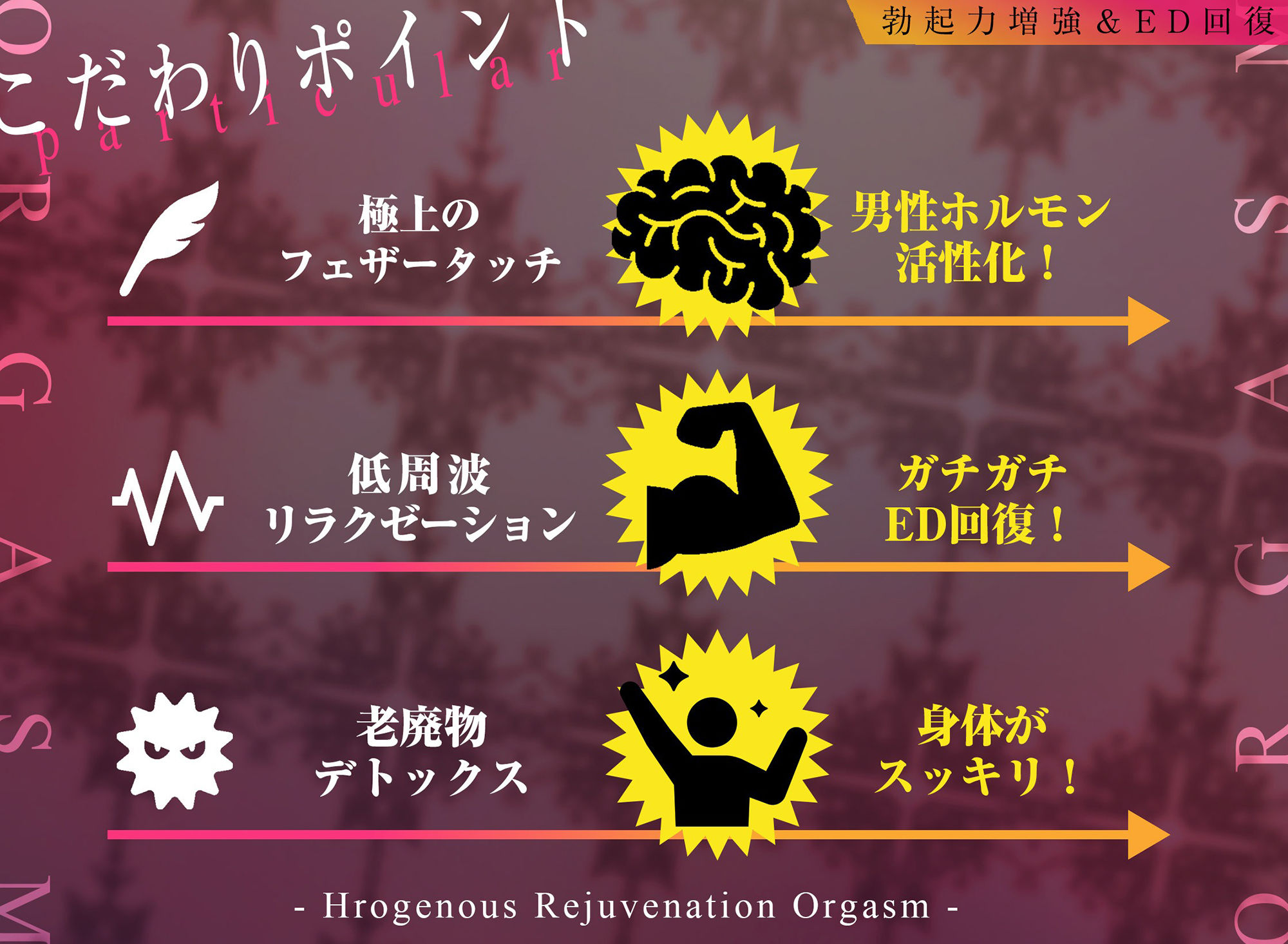 サンプル画像2:【勃起力増強＆ED回復】「実践！」性感回春オーガズム〜自然に溢れるような射精を体験！！〜【最近本気で気持ちイイ射精をしていない＆勃ちの悪いあなたに…】(空心菜館) [d_274885]