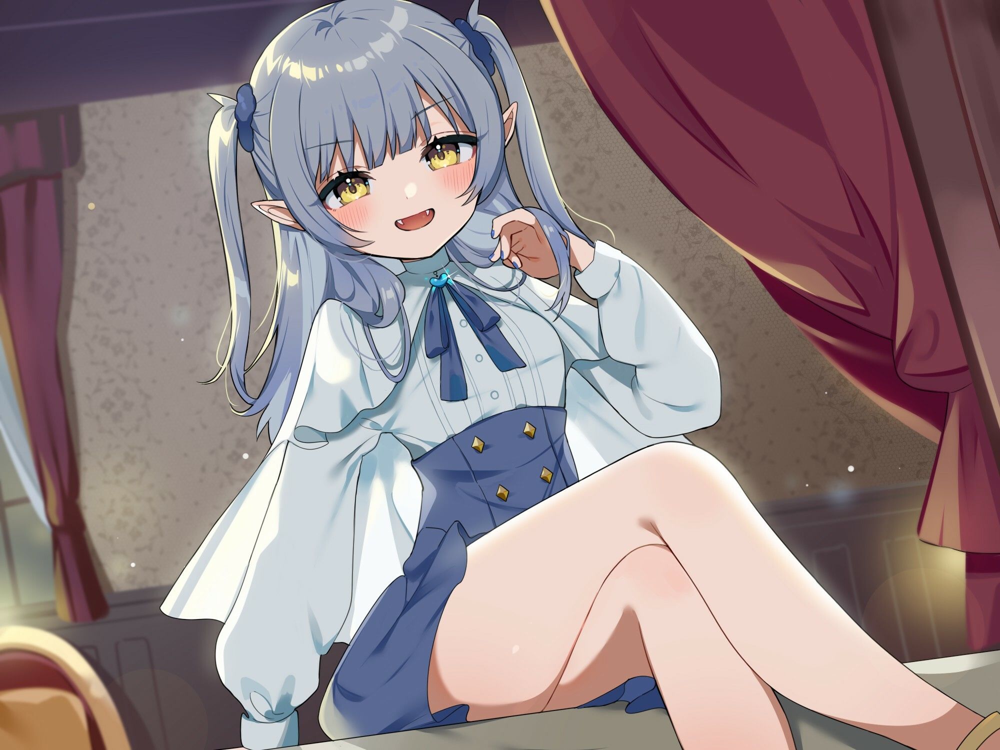 サンプル画像5:か弱い吸血鬼はあなたを護衛眷属に堕として好きになる。(オーガミニュータウン) [d_274956]