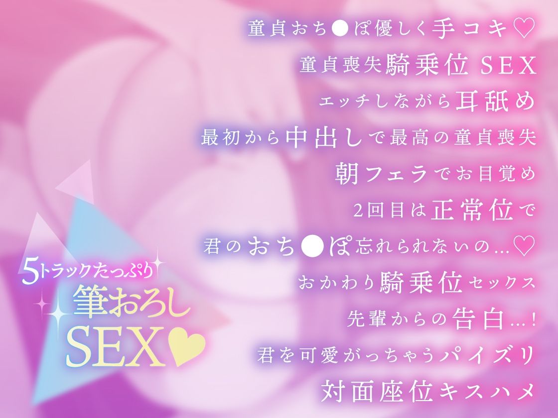 サンプル画像1:【筆おろしシリーズ】バイト先の先輩に童貞をカミングアウトして極上の筆おろしを、シてもらってから…【KU100】(あぶそりゅ〜と) [d_279102]