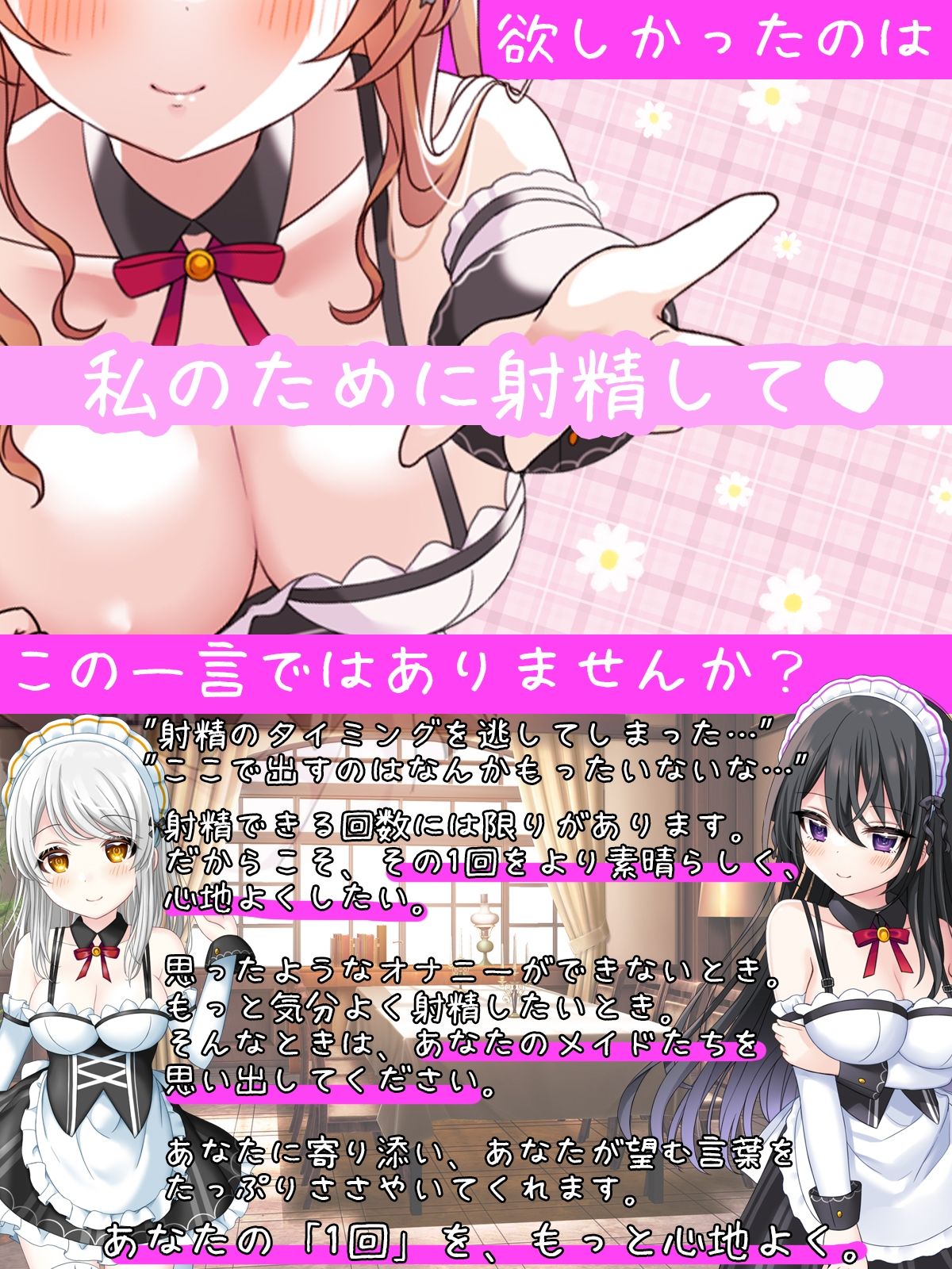 サンプル画像1:【CV6人同時】ハーレムフィニッシュ♪ 6人のメイドさんにオナニーを見守られる音声(DL製作班) [d_281465]
