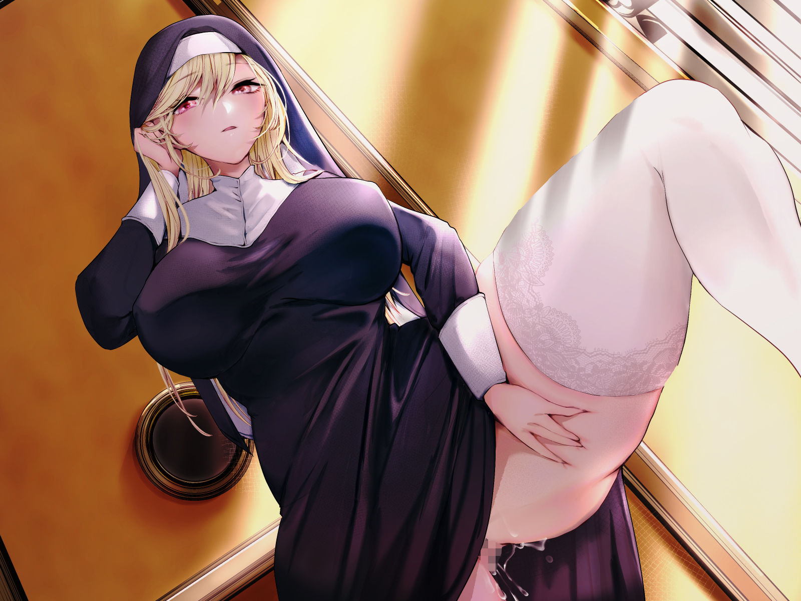 サンプル画像2:クールなむっつりシスターの事務的聖処理〜吐息ダダ漏れ懺悔穴のおま◯こ焦らしえっち〜(うこんちゃん☆かんぱにぃ) [d_281617]