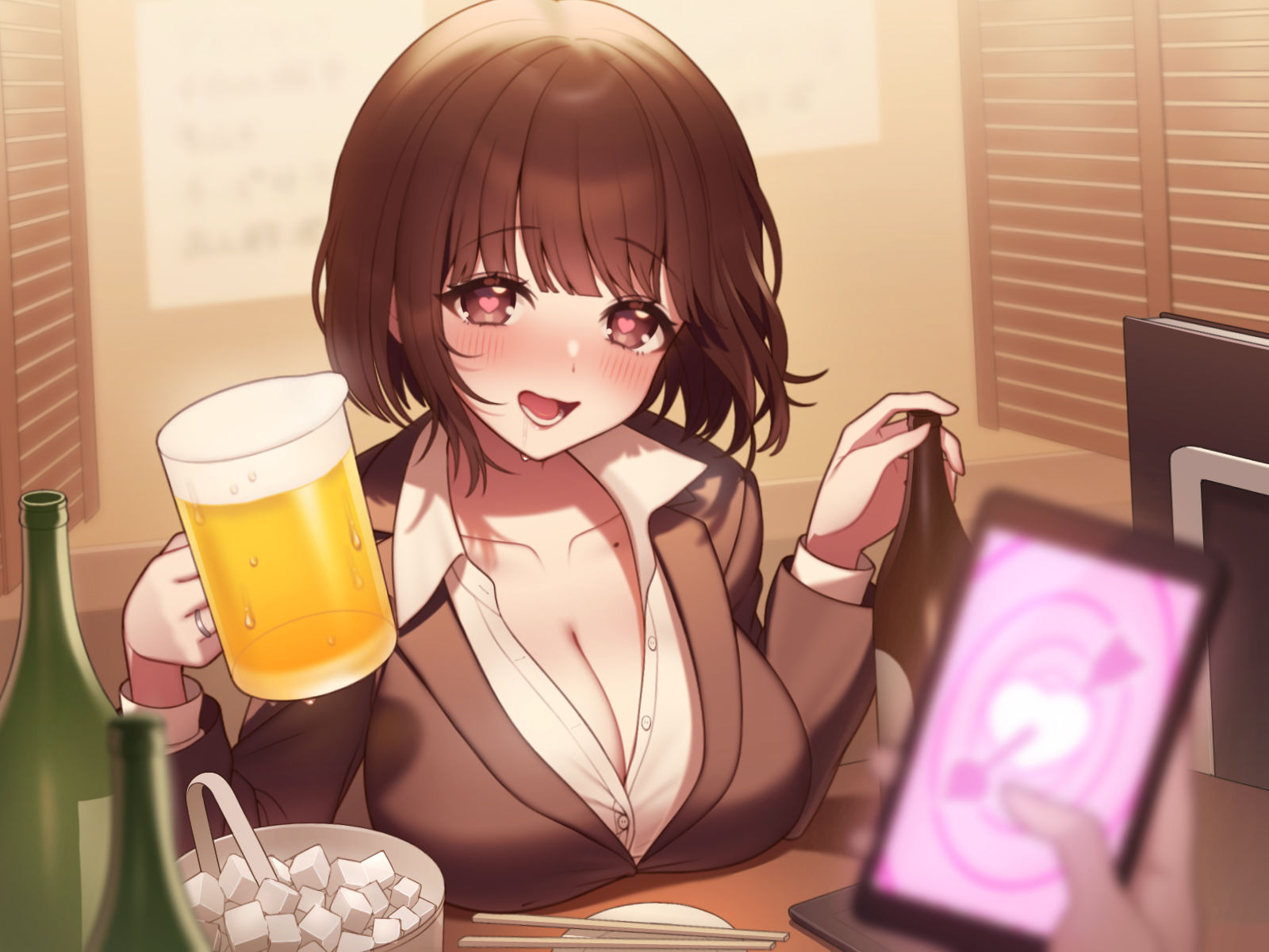 サンプル画像2:【催●NTR】催●アプリで彼氏持ちベロ酔いOLに本気孕ませ種付け交尾(うこんちゃん☆かんぱにぃ) [d_281654]