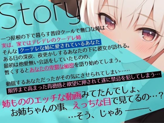 サンプル画像2:【激甘クリアボイス】背徳全開！クーデレ姉に搾られ生エッチ(OVER PRODUCTION MATCHING) [d_283676]