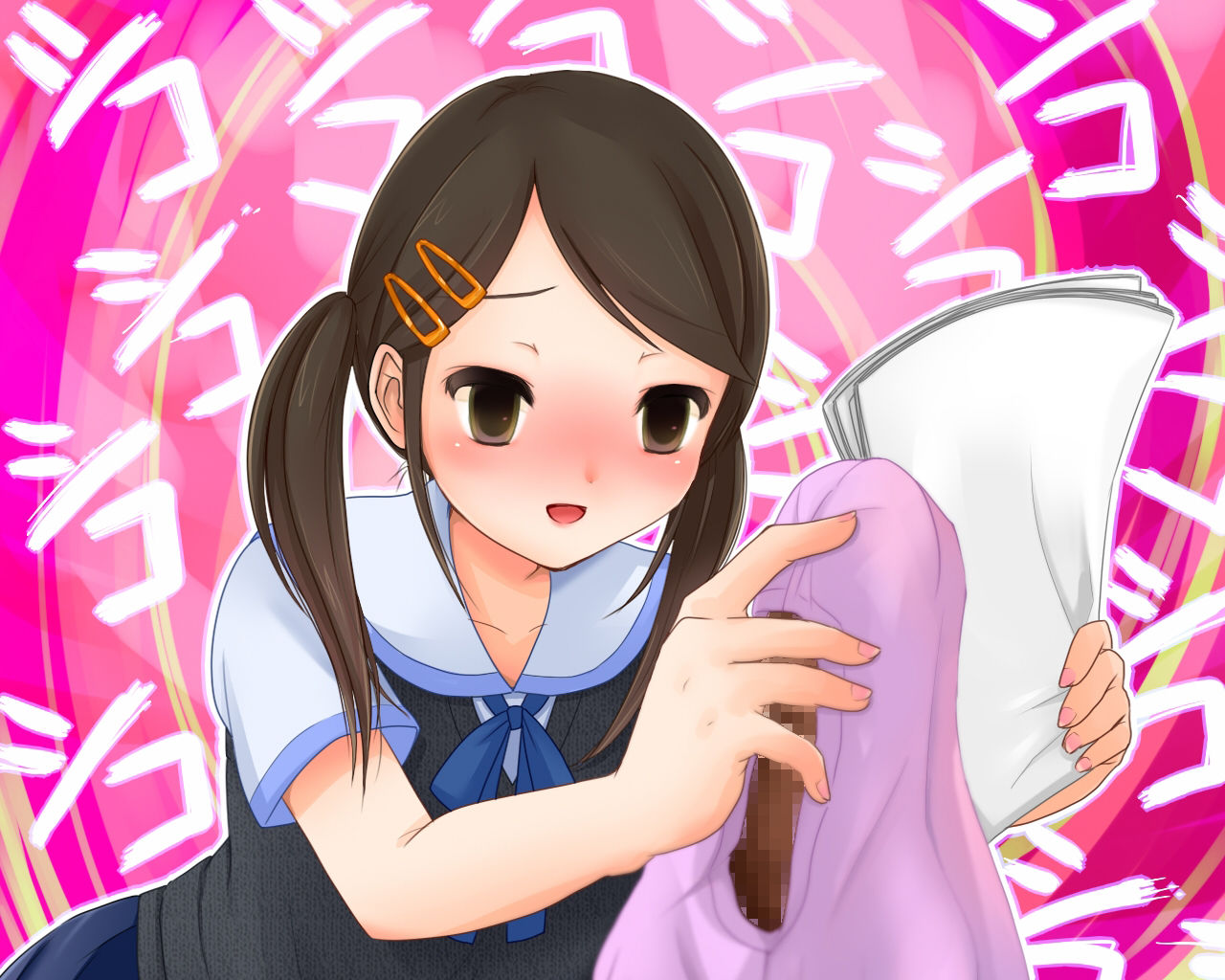 サンプル画像2:催●術を勉強したので！妹に読ませてみた！！(催●音声研究所) [d_284495]