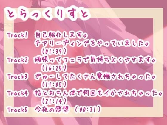 サンプル画像3:【実演ロールプレイ】新人デビュー おしとやかな清楚系？元チアガールと感じまくり本気えっちするロールプレイ(らびゅっびゅ) [d_285570]