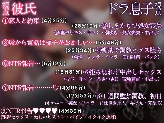 サンプル画像3:僕らは僕らためにNTR報告することにした 〜彼女はしきたりで親が決めたドラ息子とセックスをする〜【KU100】(脳汁ドロップ) [d_285632]