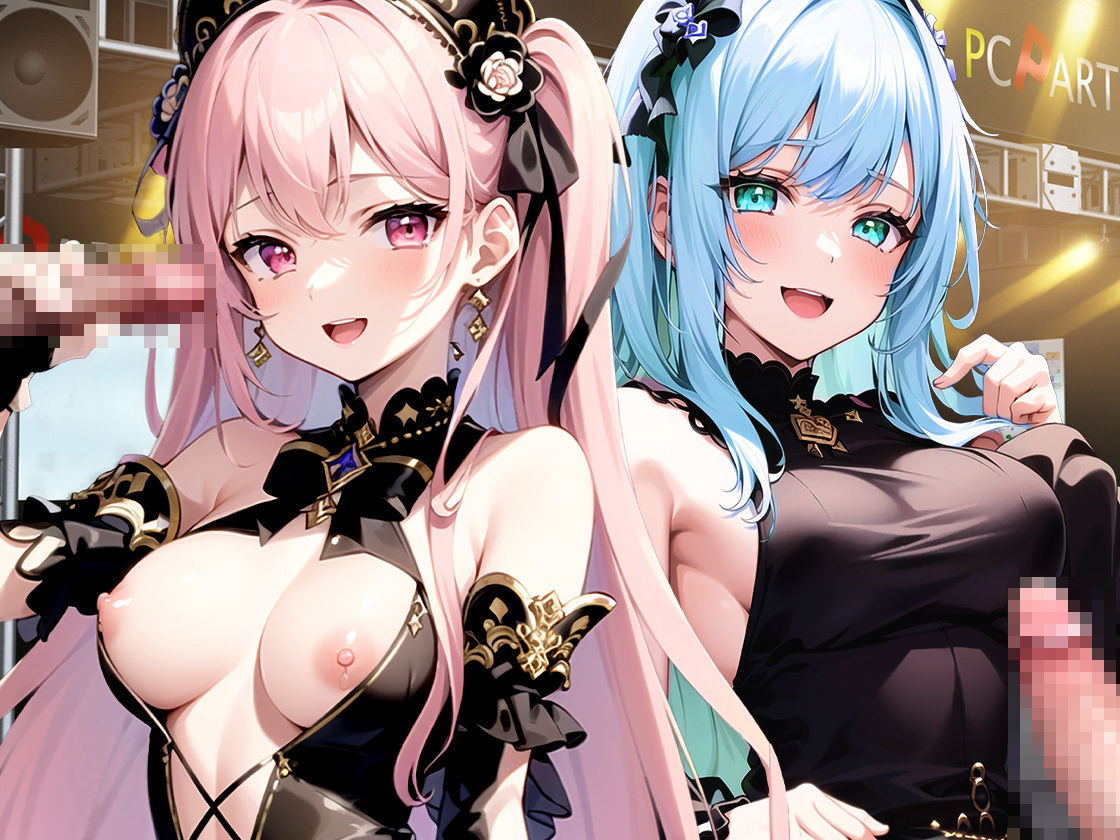 サンプル画像4:にぎにぎシコシコしてあげます！ファン獲得ハメ撮りチェキでアイドルオナホ化！アイドルちんぽ握手会！(しゃぶり〜ぜ) [d_287524]