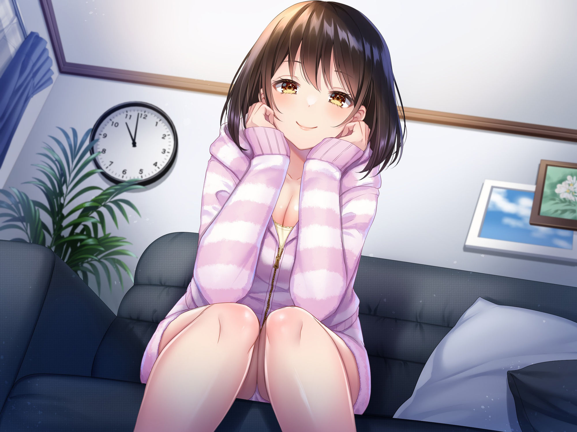 サンプル画像2:同居している先輩に甘く責められながら搾られる(すめばみやこ) [d_288072]