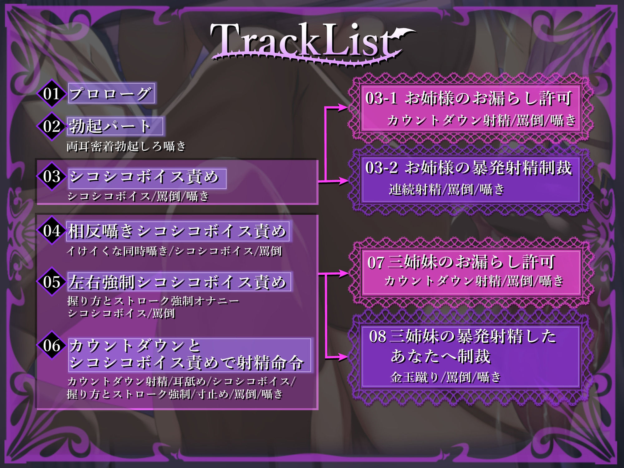 サンプル画像3:マゾ精子が大嫌いなサキュバス三姉妹の嘲笑囁き罵倒射精禁止遊戯【シコシコボイス特化型寸止めオナニーサポート】(しこたま応援団) [d_288918]