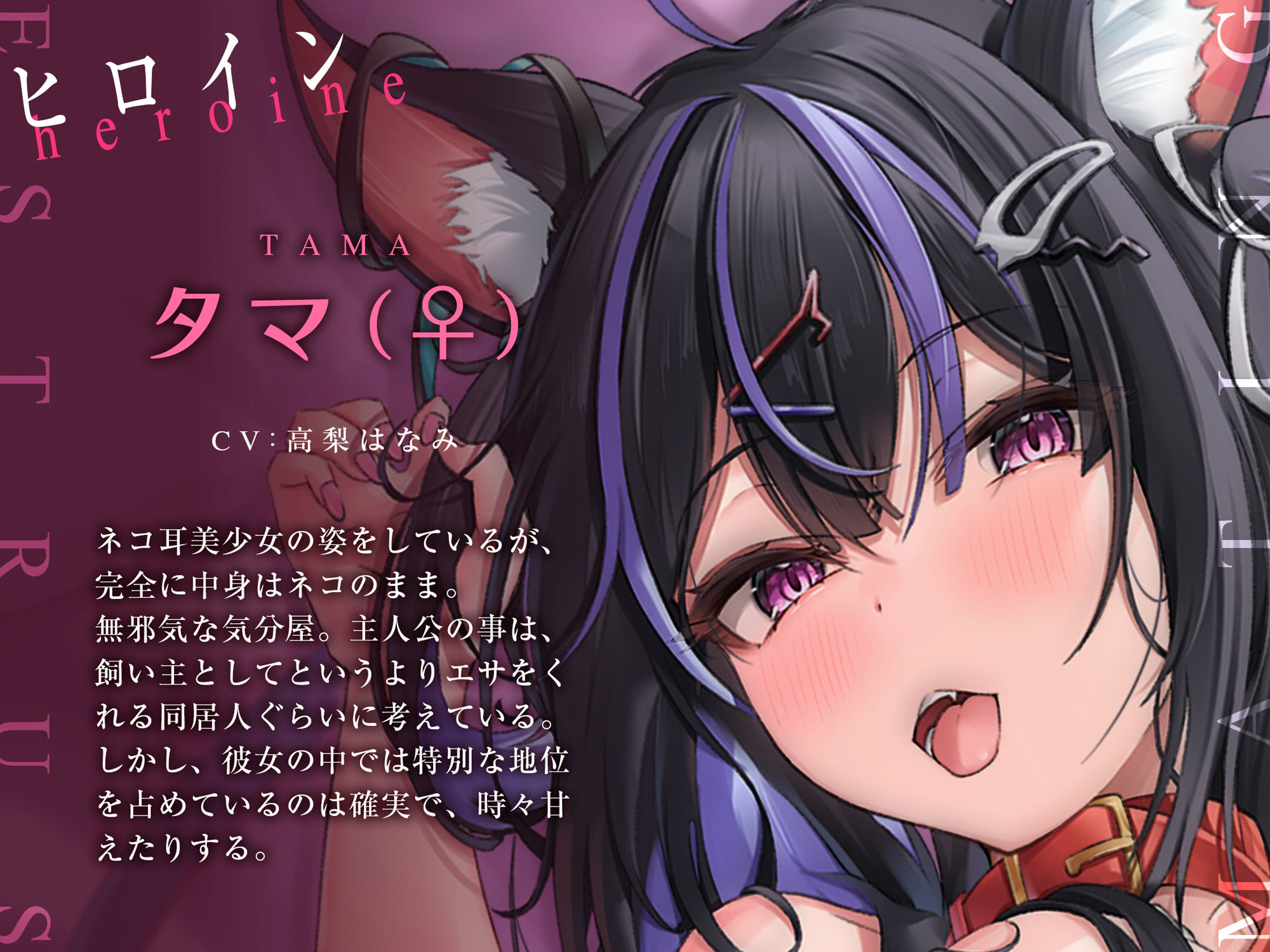 サンプル画像3:【全編「にゃー」しか言わない音声】ネコと一緒(脳とりがー) [d_291729]