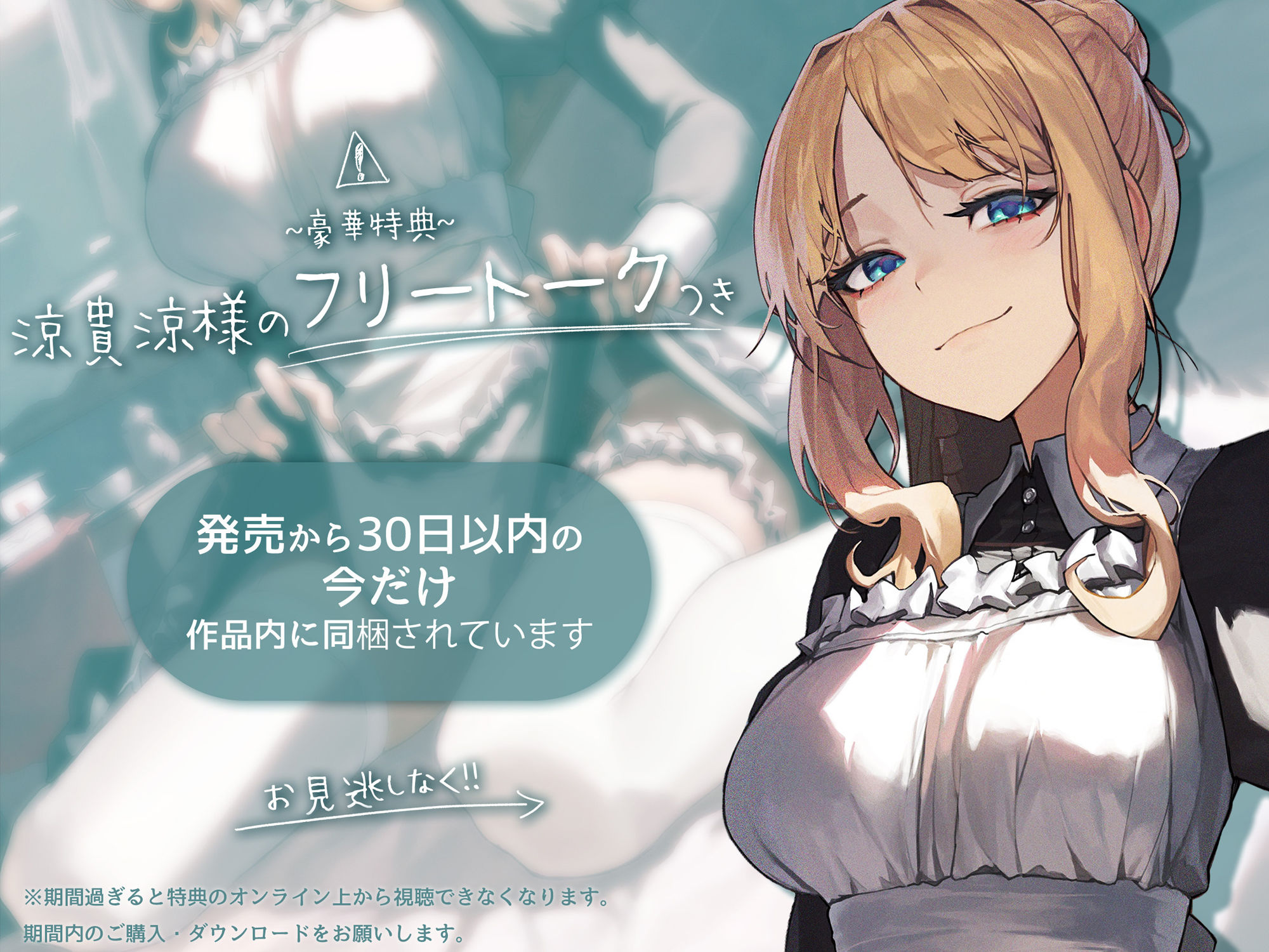 サンプル画像6:超絶優秀金髪メイドに性処理をさせる話 『過』 〜身も心も貴方と共に〜(スタジオぽんぽこ) [d_292060]