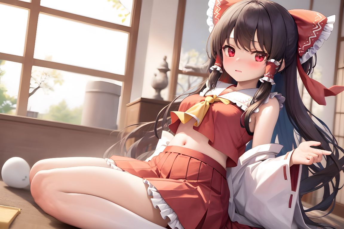 サンプル画像1:【囁き×KU100】押しに弱い紅白の巫女 〜博麗霊夢とオトフェチ様〜(俺のフェチボイス) [d_293150]