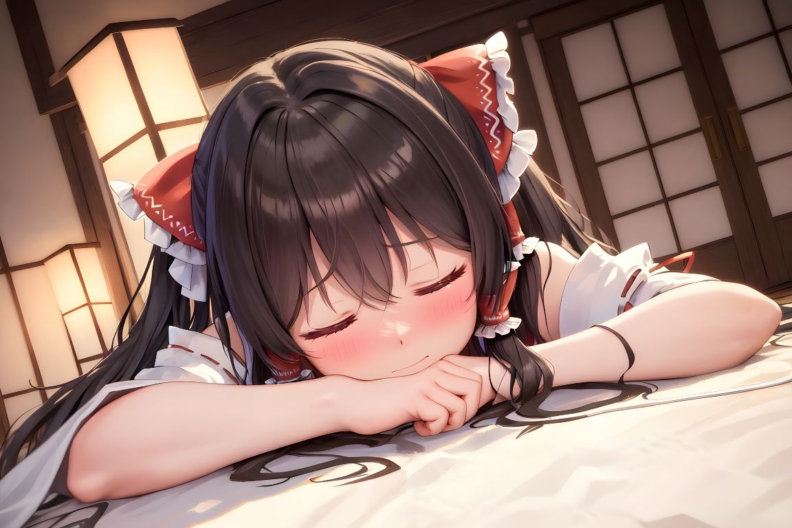 サンプル画像2:【囁き×KU100】押しに弱い紅白の巫女 〜博麗霊夢とオトフェチ様〜(俺のフェチボイス) [d_293150]