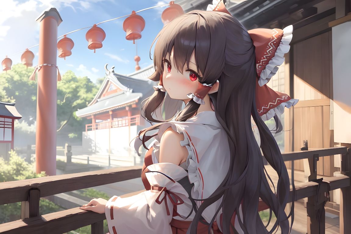 【囁き×KU100】押しに弱い紅白の巫女 〜博麗霊夢とオトフェチ様〜のサンプル画像 6