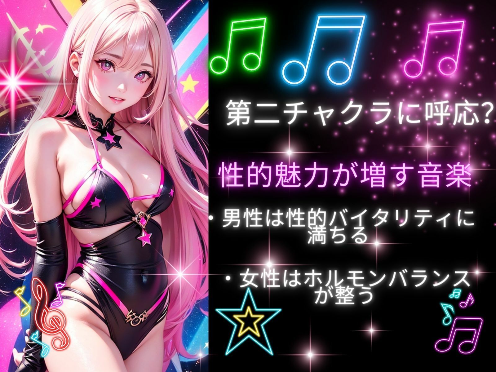 サンプル画像2:【ソルフェジオ周波数417hz】性的魅力とエネルギが増すヒーリングミュージック(ヒメゴト) [d_295688]