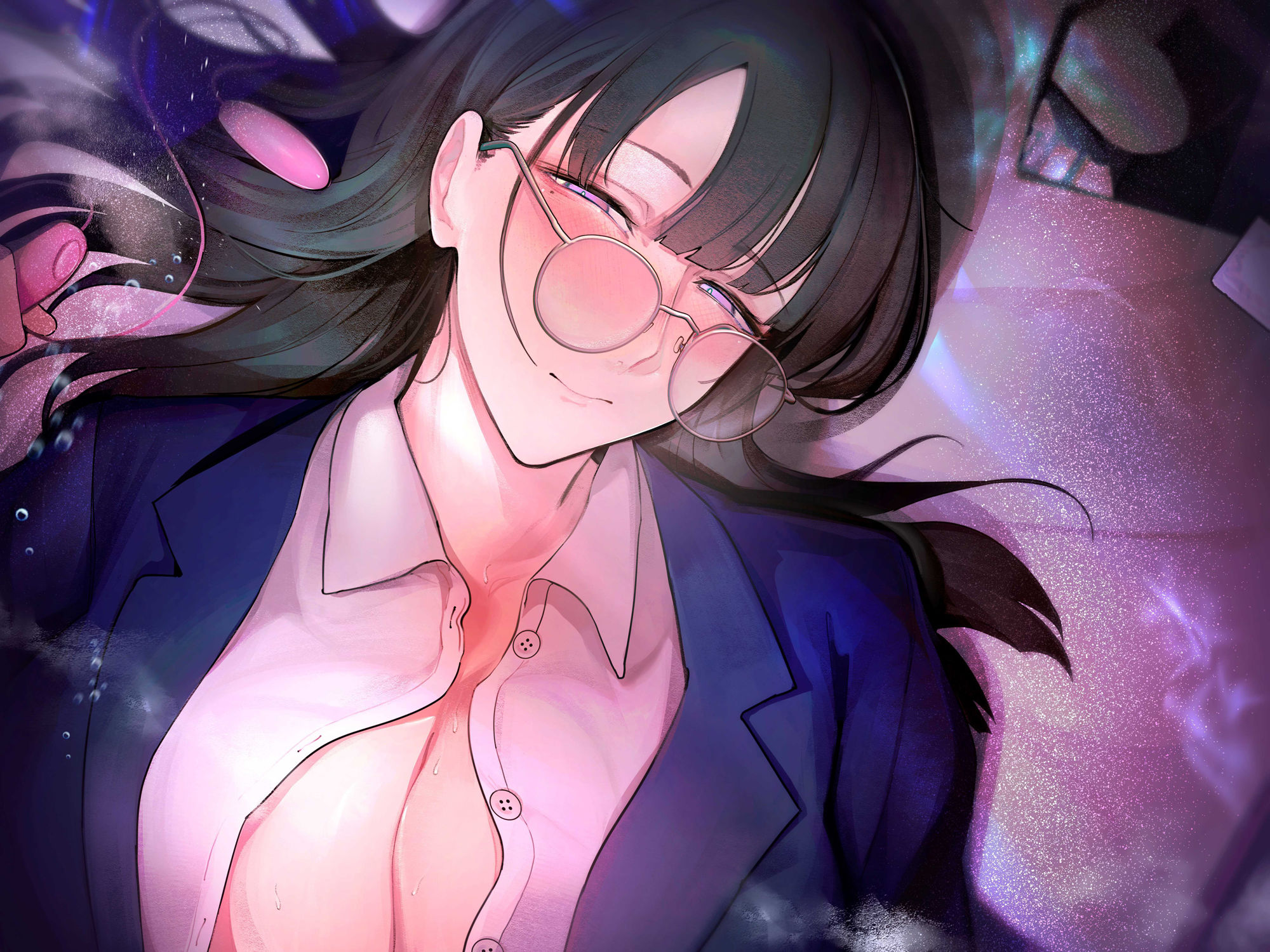 サンプル画像3:幼馴染の風紀委員を快楽に溺れさせる話(おほ声の館) [d_296205]