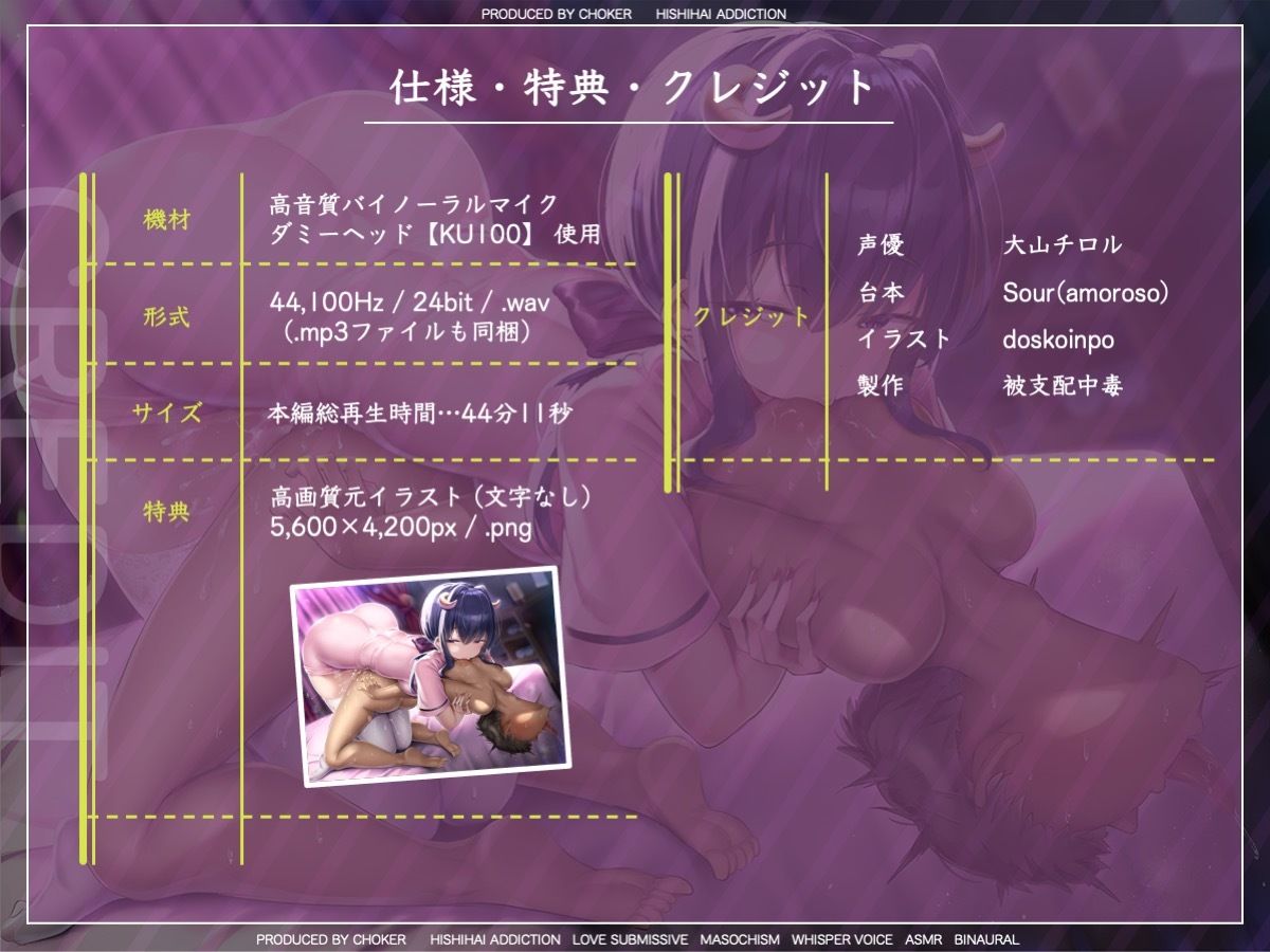 サンプル画像5:乳首性感開発エステ…男のオホ声が聴きたいサキュバスが経営する非合法サロン(被支配中毒) [d_296731]