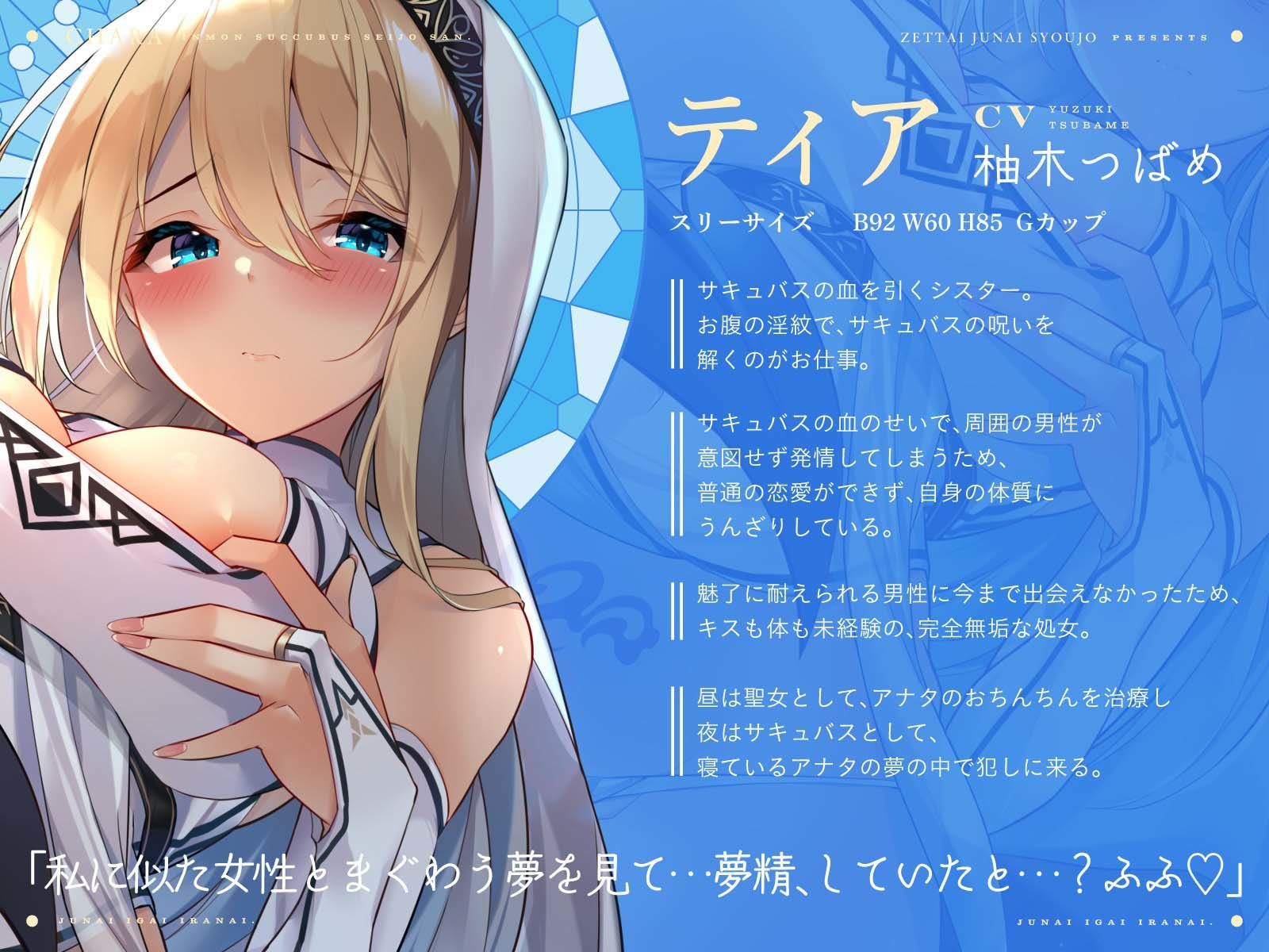 サンプル画像2:淫紋サキュバス聖女さん。清楚なのにドスケベで、処女なのに淫乱なシスターさんと、夢の中でも一緒。(絶対純愛少女) [d_300301]