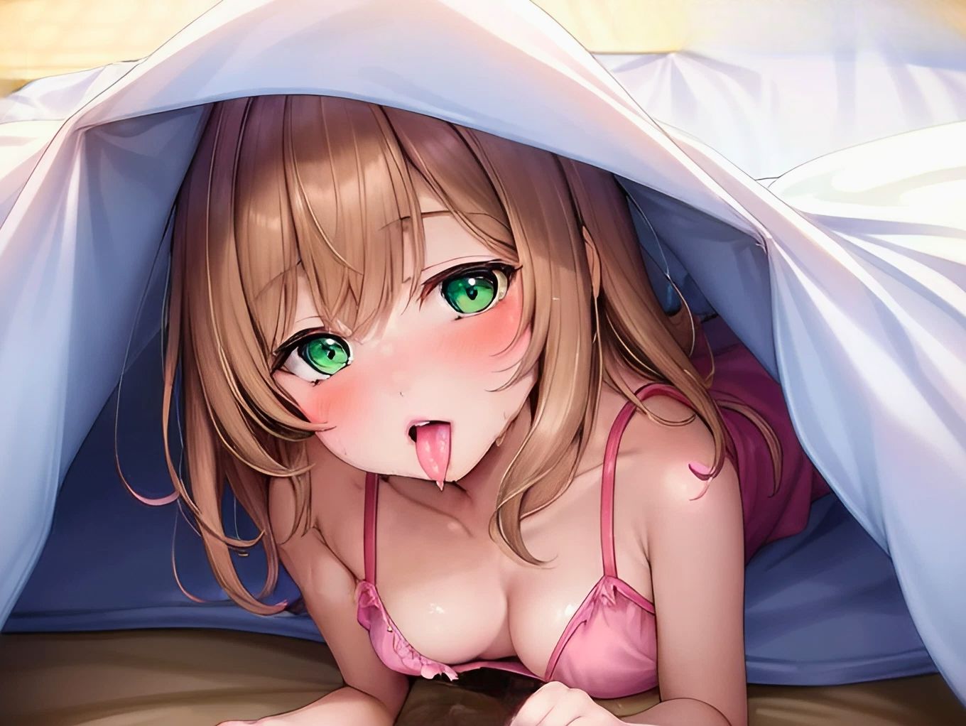 サンプル画像2:ヤンデレ妹に朝からキンタマ空になるまで種抜きされて困ってます〜ロリ系妹に寝起きフェラと騎乗位で責められる僕〜(ASMR本舗) [d_300406]