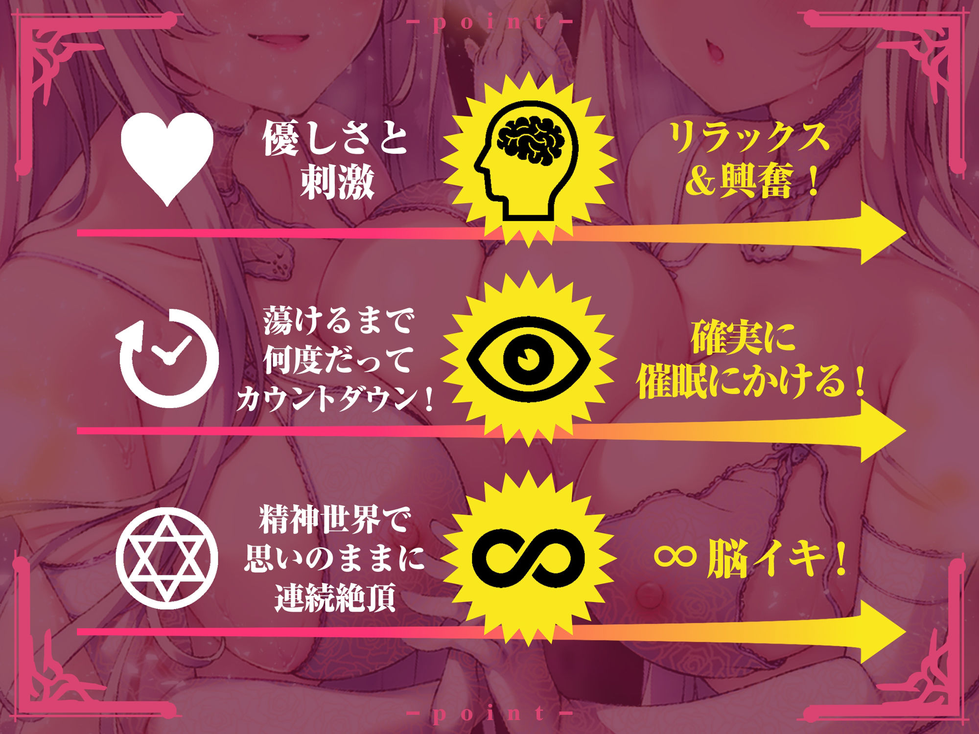 サンプル画像2:【連続射精チャレンジ】双子のふたりがけ催●で無限∞脳イキ【男の子に難しい連続絶頂を脳イキでお手軽体験！】(空心菜館) [d_300669]