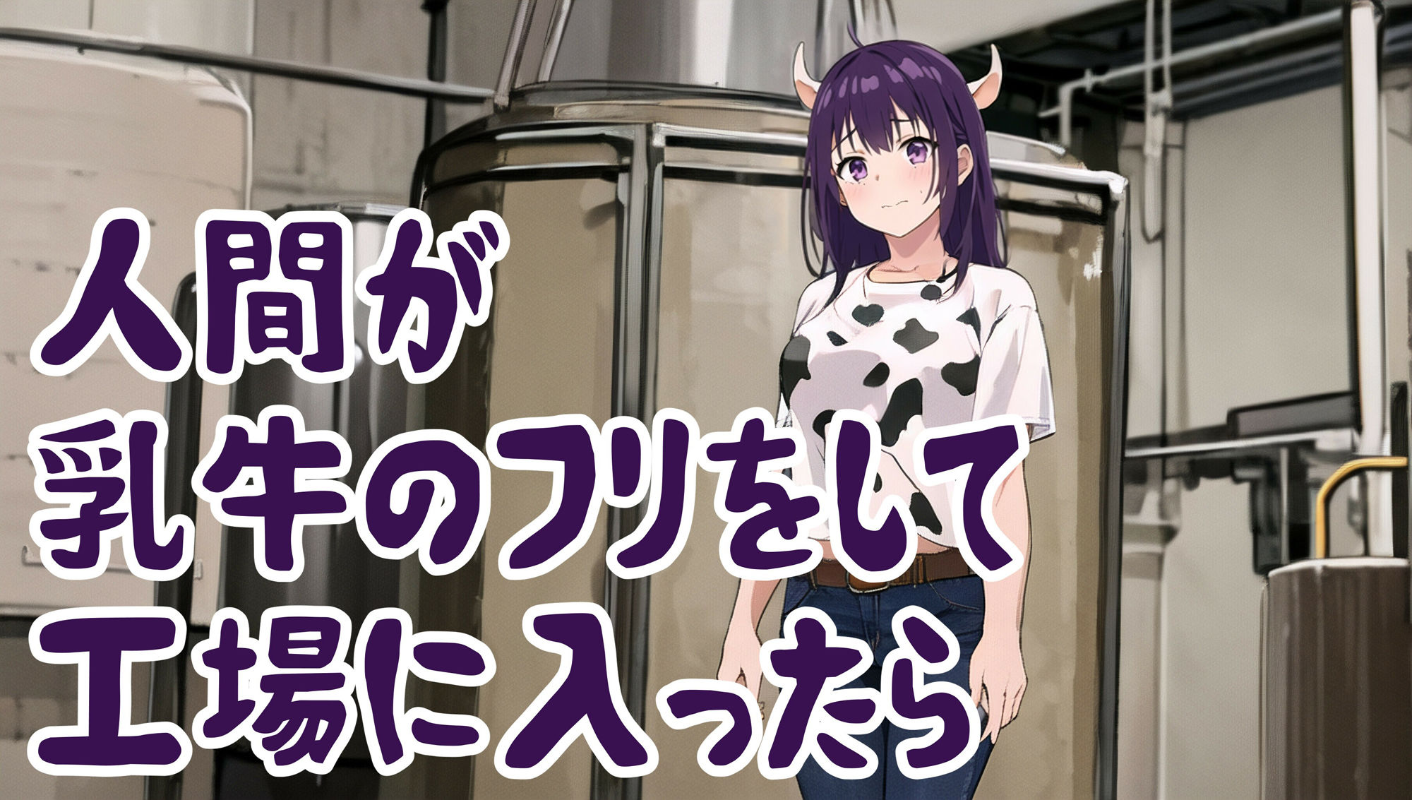 サンプル画像1:人間が乳牛のフリをして工場に入ったら(夢祭うた with ひでシス（みやこ庵）) [d_301647]