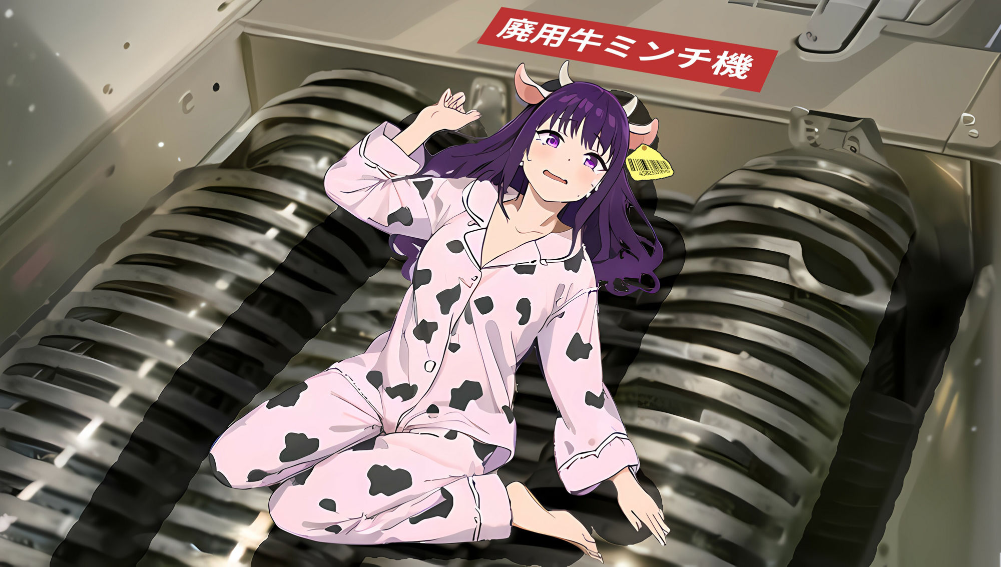 サンプル画像2:人間が乳牛のフリをして工場に入ったら(夢祭うた with ひでシス（みやこ庵）) [d_301647]