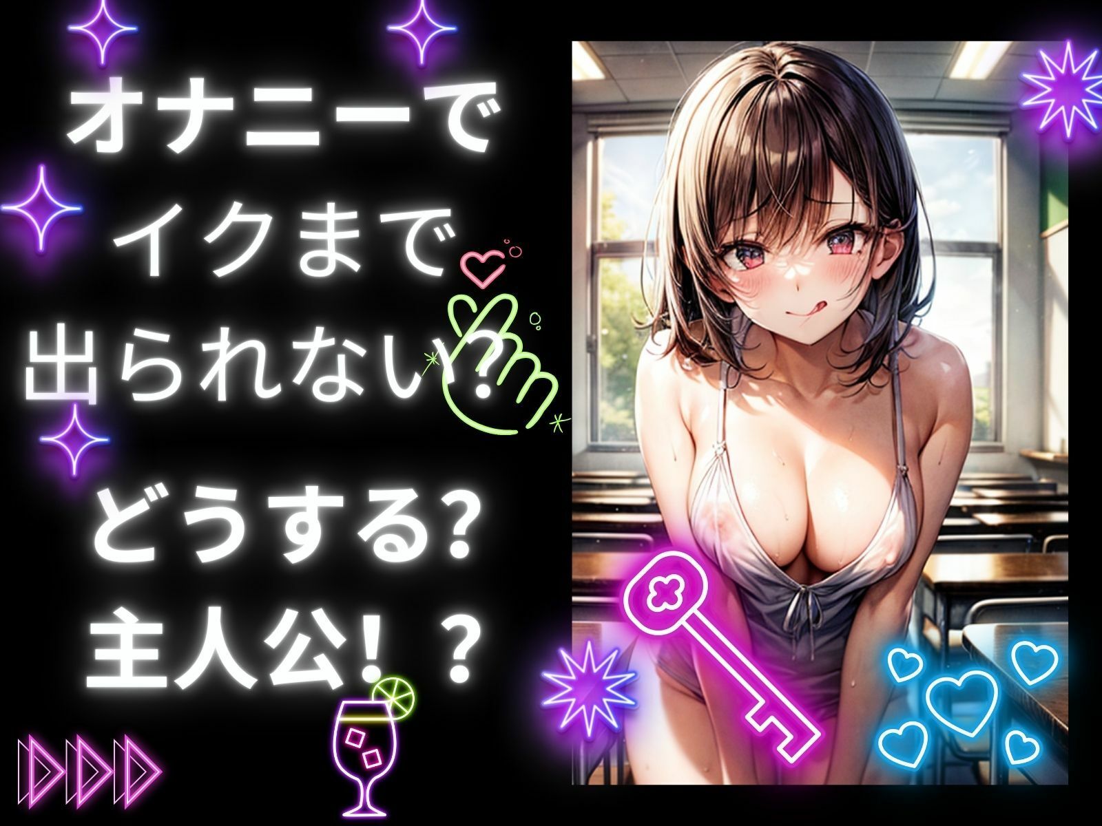 サンプル画像2:オナニーでイクまで出られない部屋に閉じ込められました！(ヒメゴト) [d_302357]