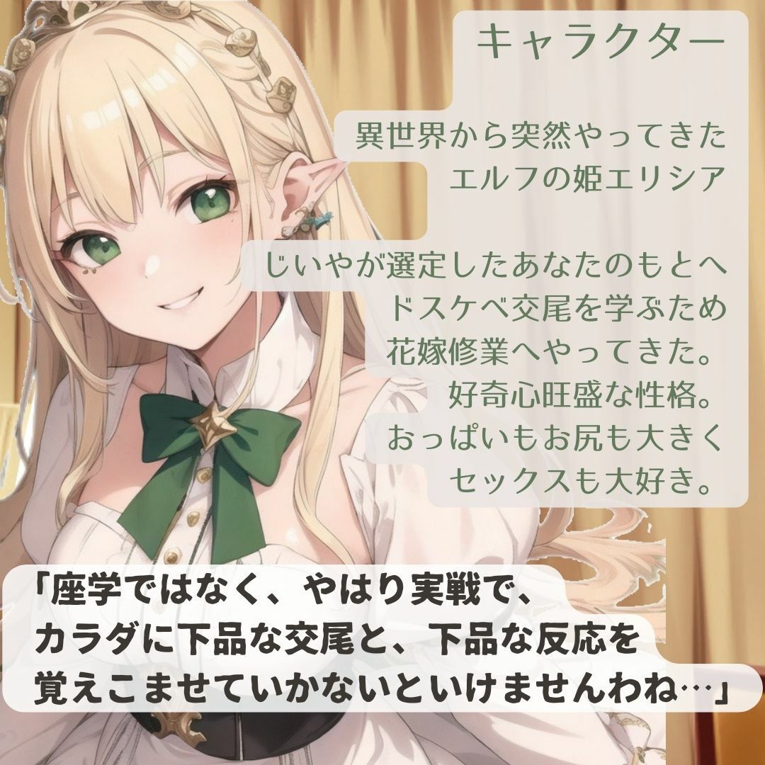 サンプル画像2:異世界エルフプリンセスのドスケベお下品花嫁修業(BOOKMARK STUDIO) [d_303676]