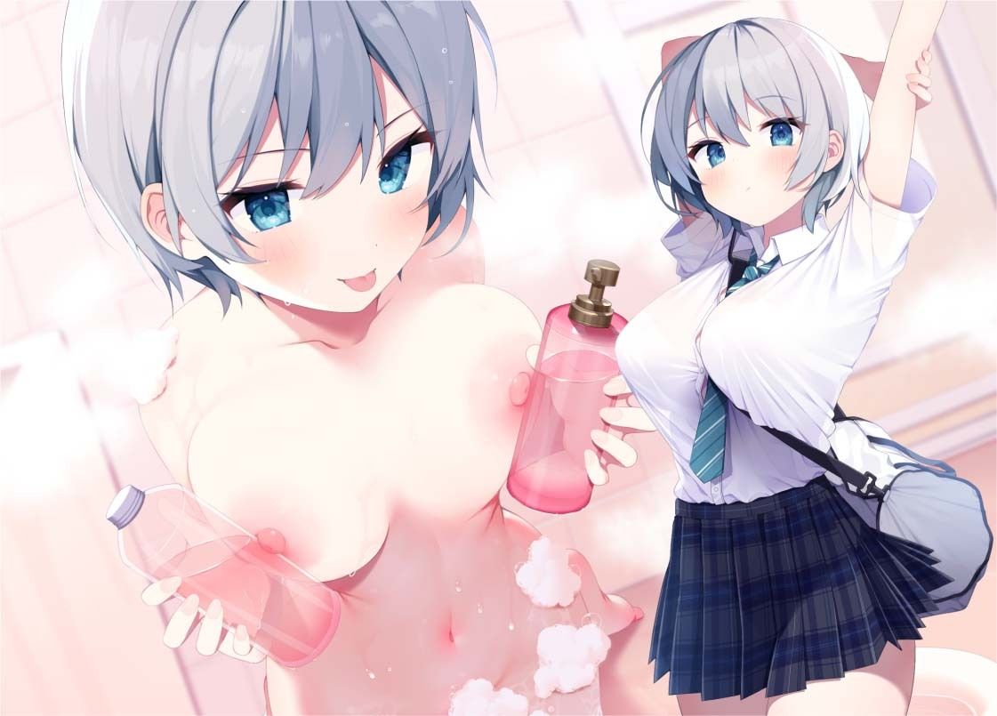 サンプル画像1:泡泡クールJKしずきちゃん〜JKと一緒に耳元囁きお風呂えっち〜【フォーリーサウンド】(JK×ASMR) [d_310626]