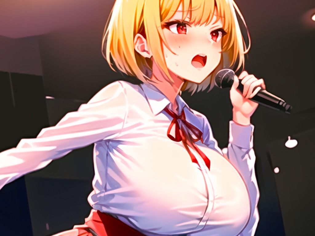 サンプル画像1:新人同人声優が電マカラオケに挑戦！！！あの曲がこんなえっちな曲に変わるなんて…生歌×生オナニーの新感覚実演【姫宮ぬく美】(キャンディタフト) [d_314163]